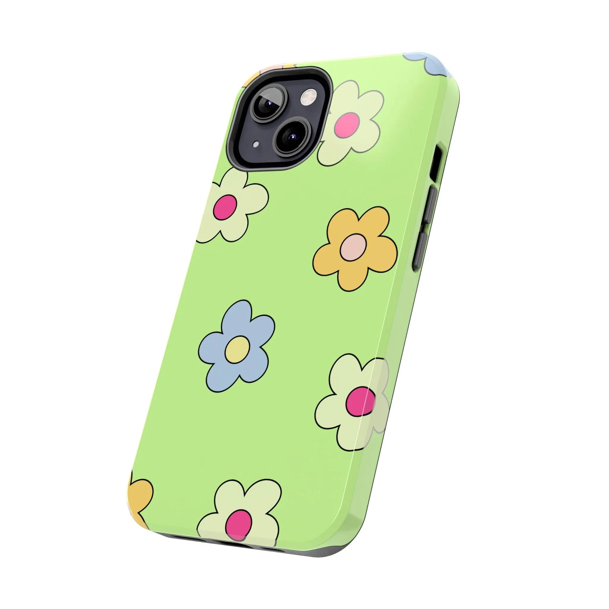 Hippie Flowers | Retro Green Case