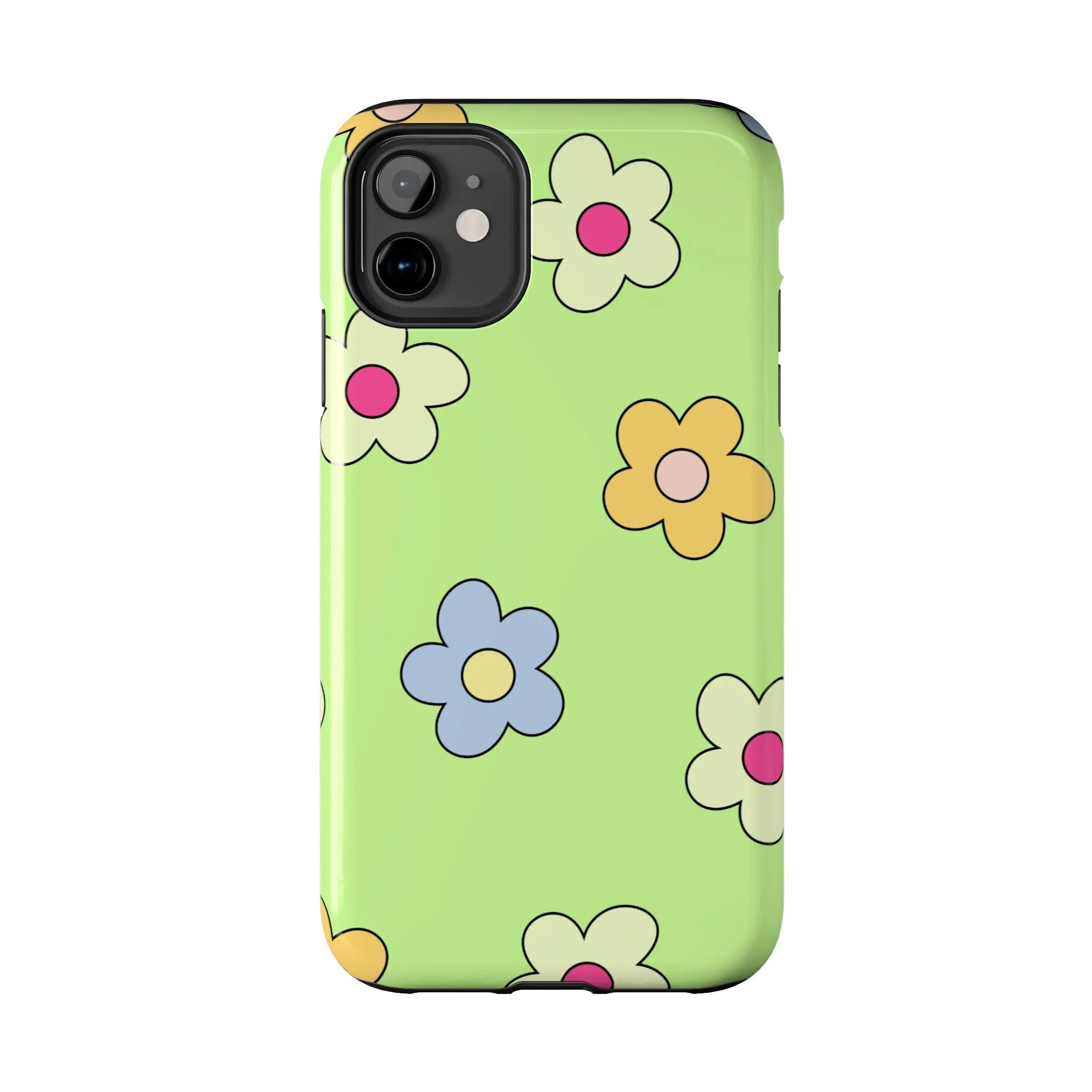 Hippie Flowers | Retro Green Case