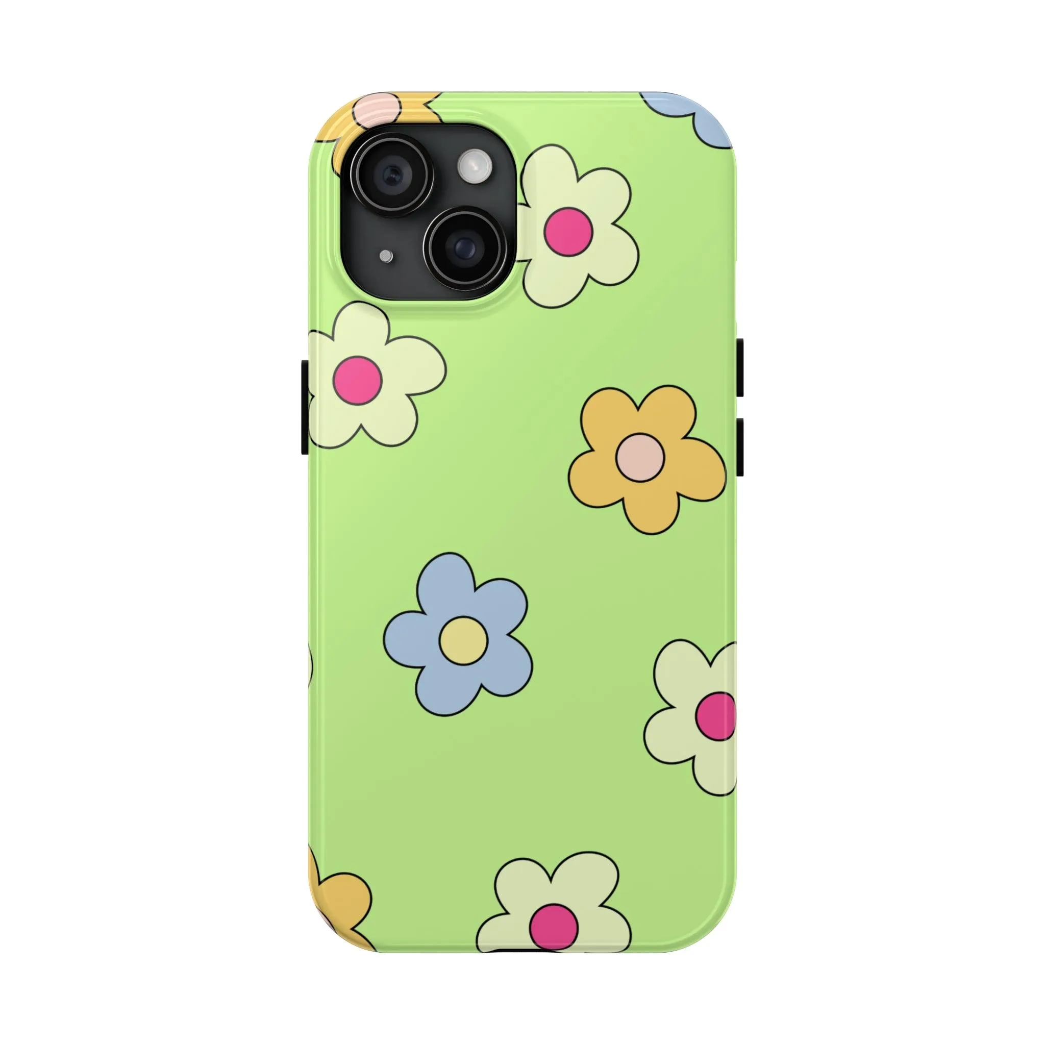 Hippie Flowers | Retro Green Case