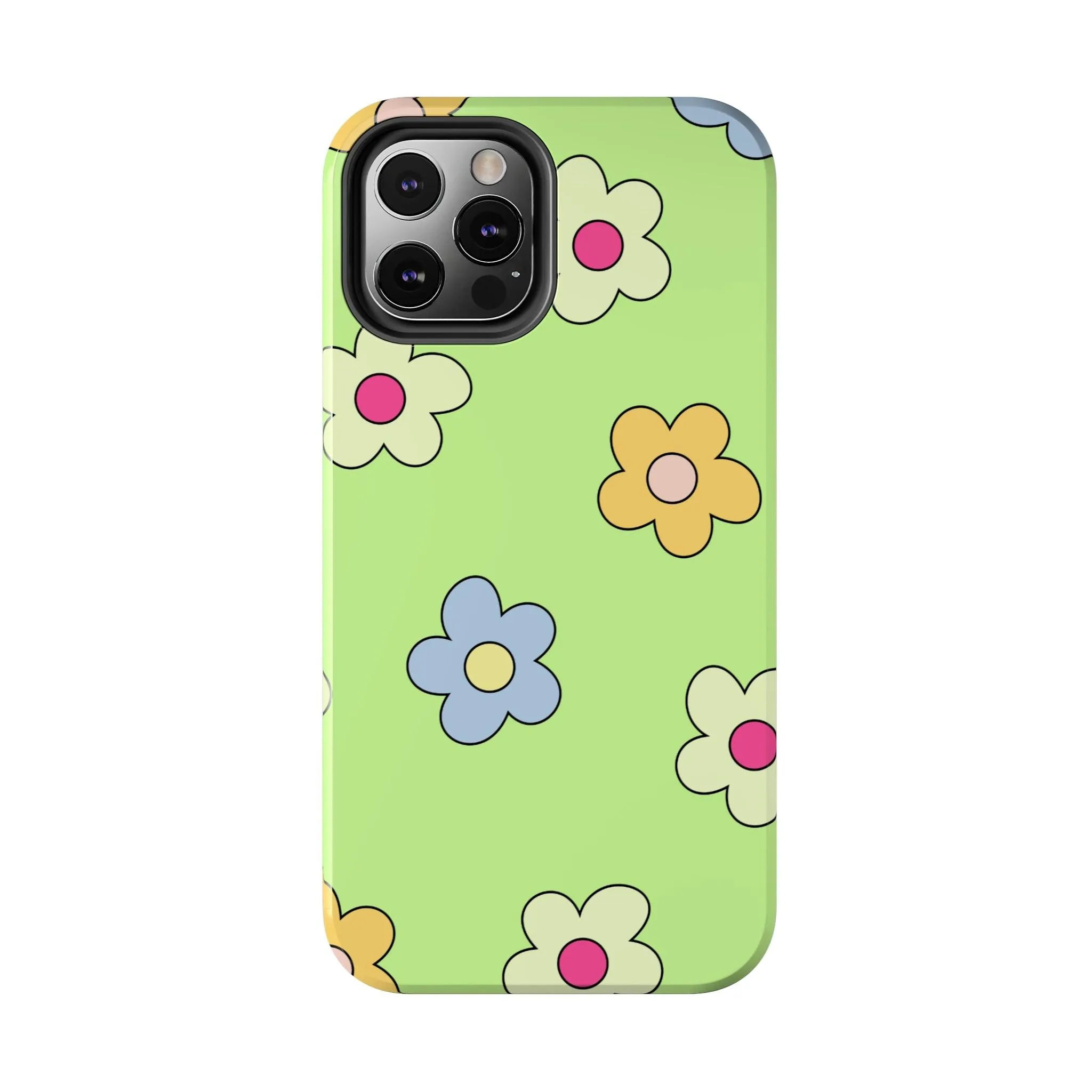 Hippie Flowers | Retro Green Case