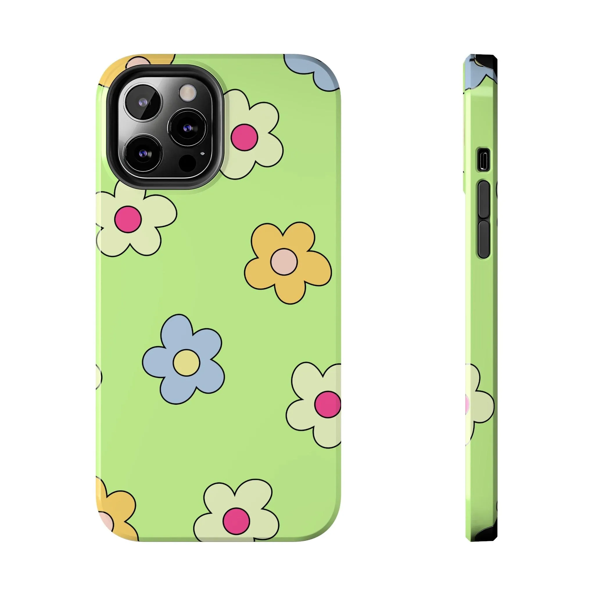 Hippie Flowers | Retro Green Case