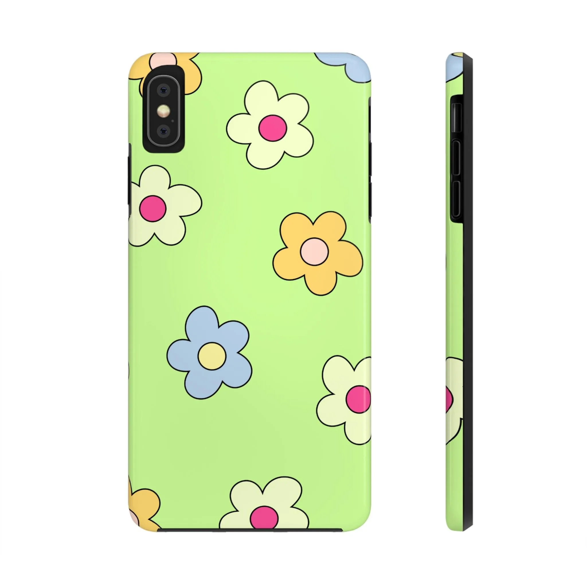 Hippie Flowers | Retro Green Case