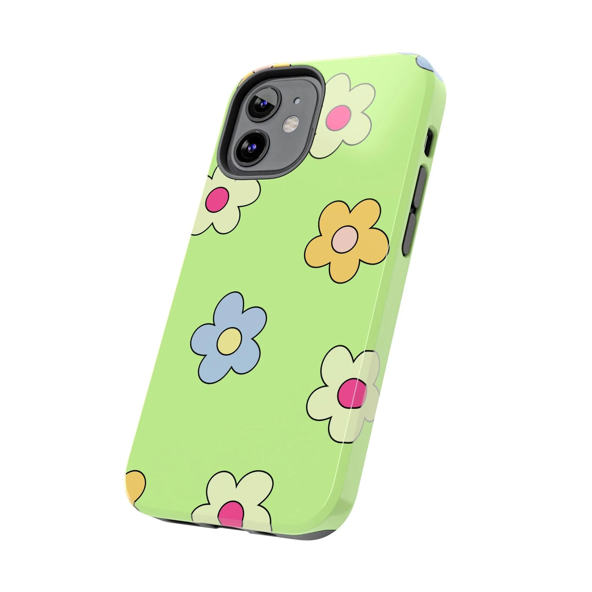 Hippie Flowers | Retro Green Case