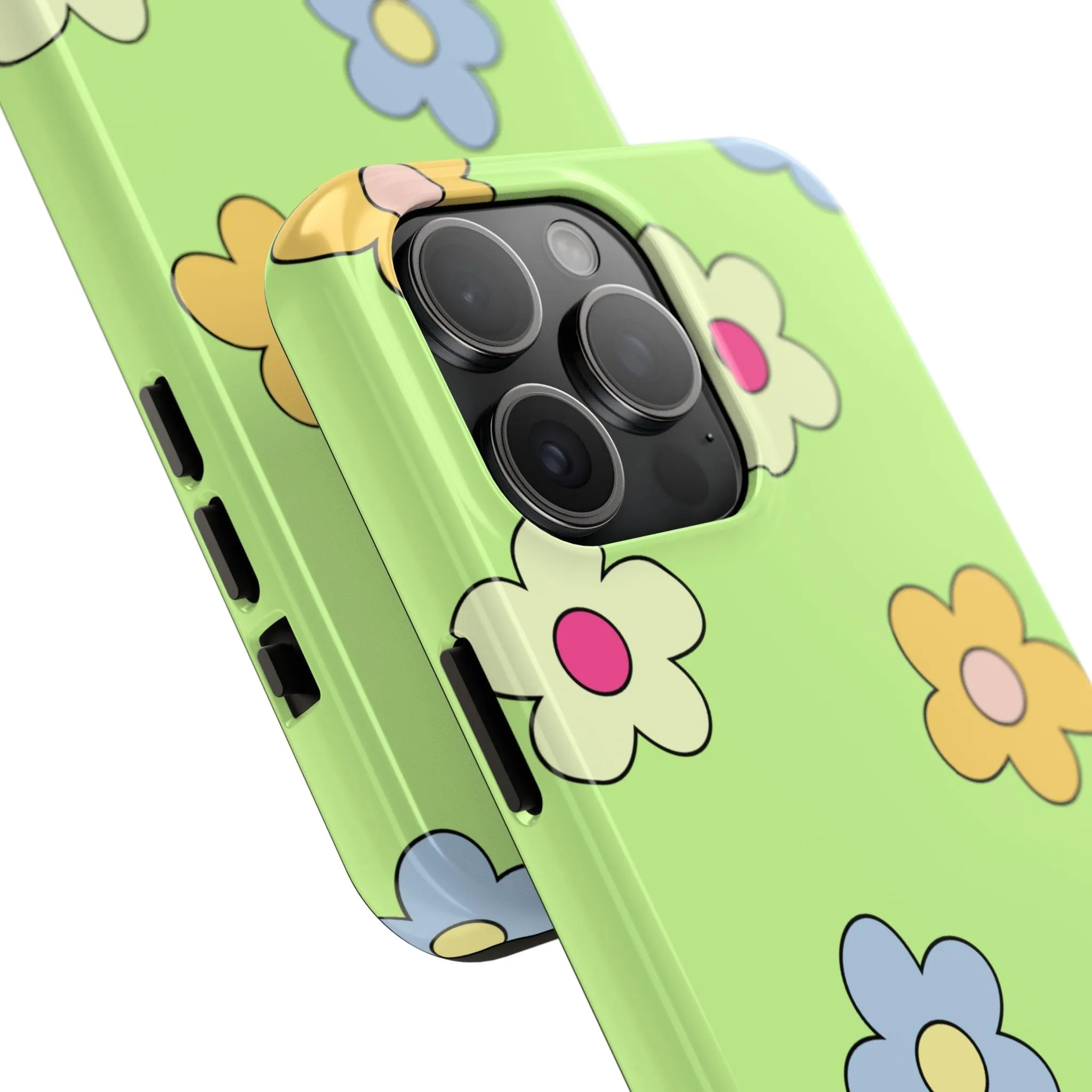 Hippie Flowers | Retro Green Case