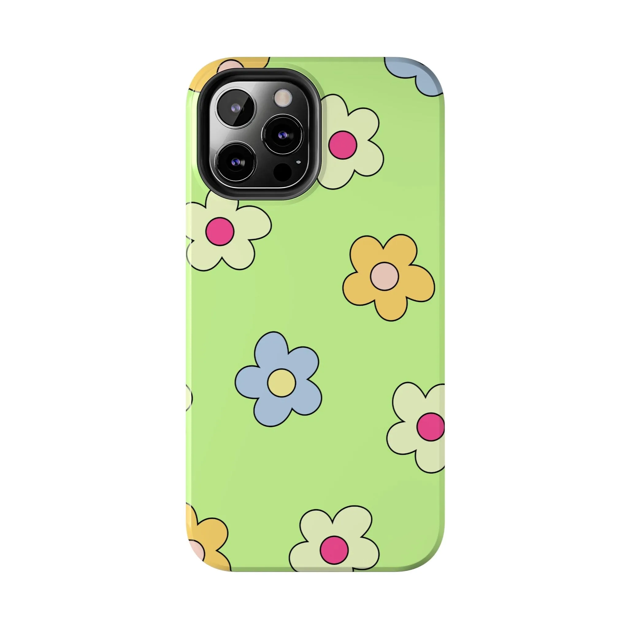 Hippie Flowers | Retro Green Case