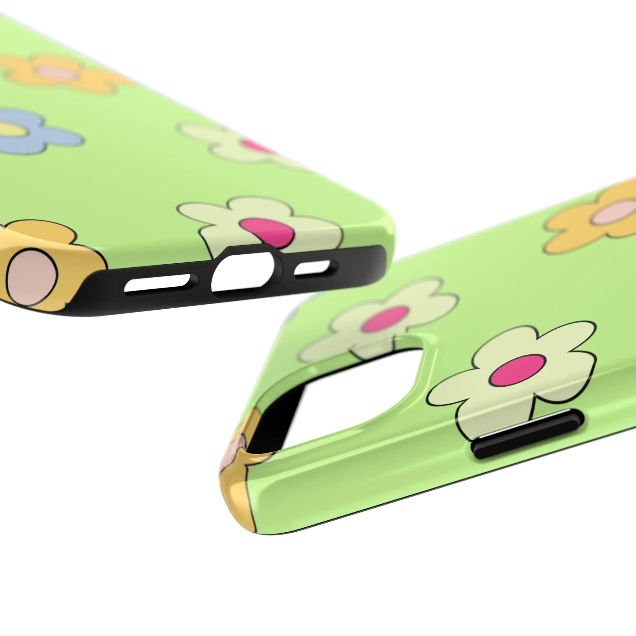 Hippie Flowers | Retro Green Case