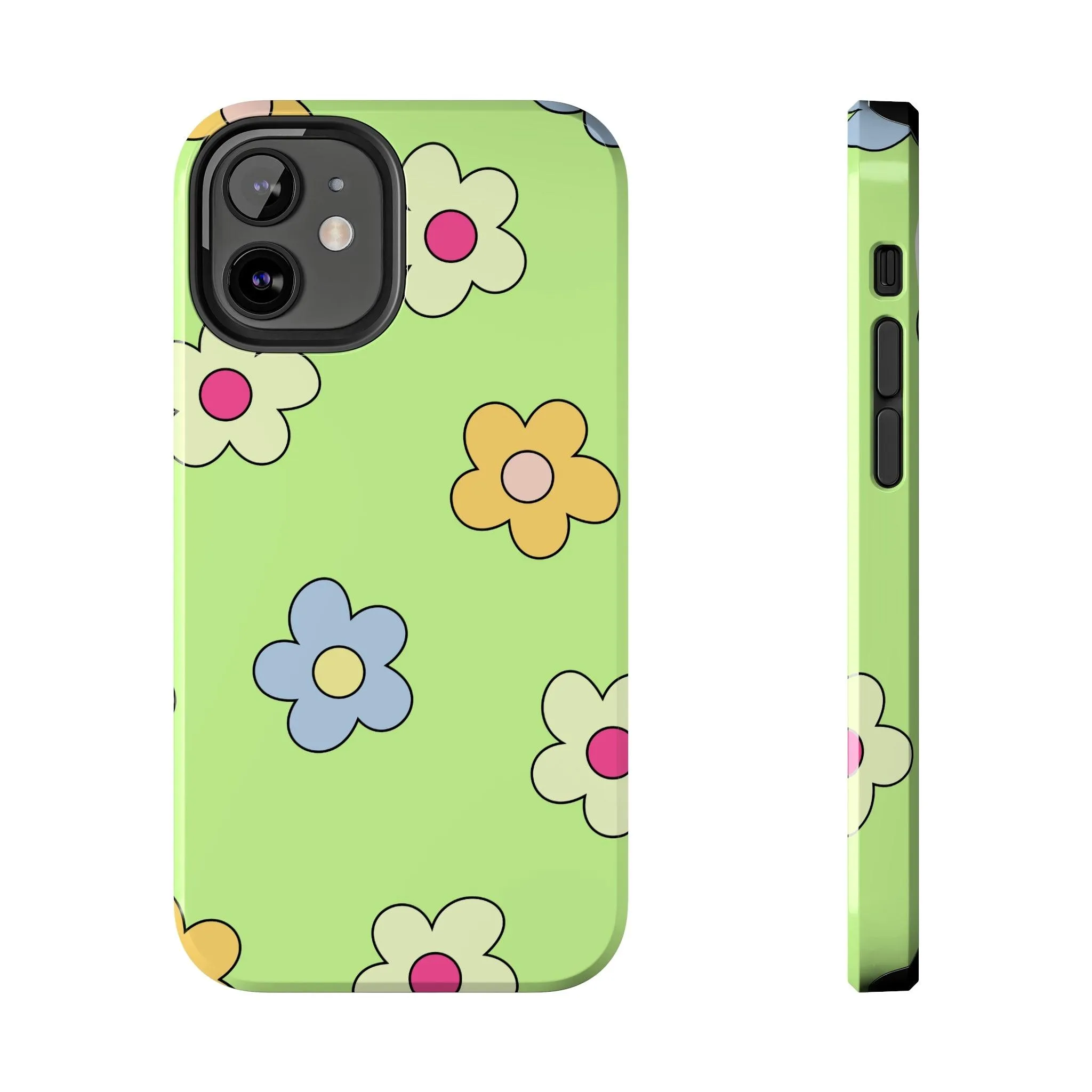 Hippie Flowers | Retro Green Case