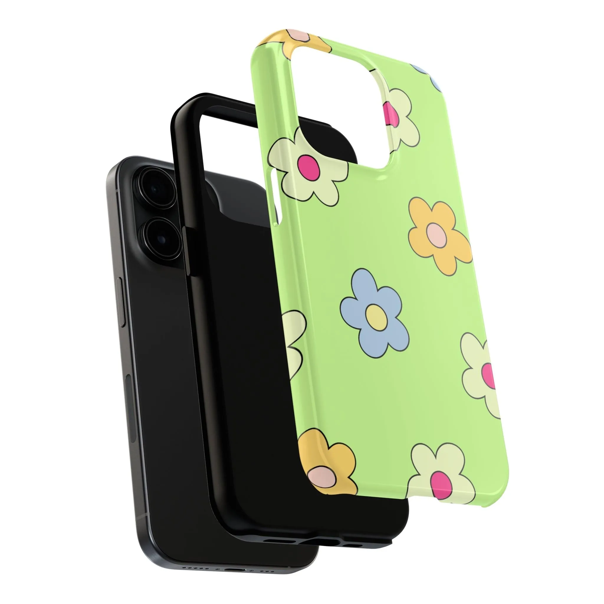 Hippie Flowers | Retro Green Case