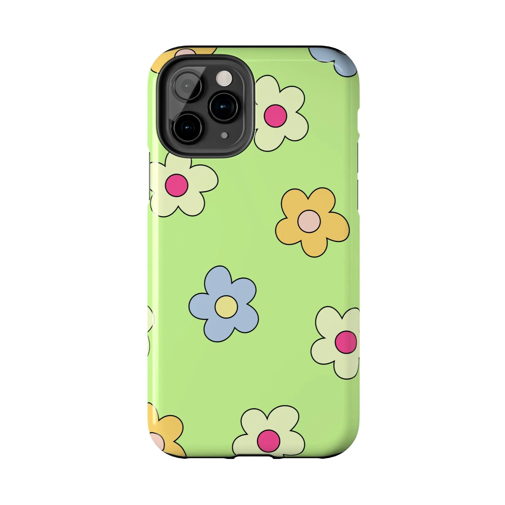 Hippie Flowers | Retro Green Case