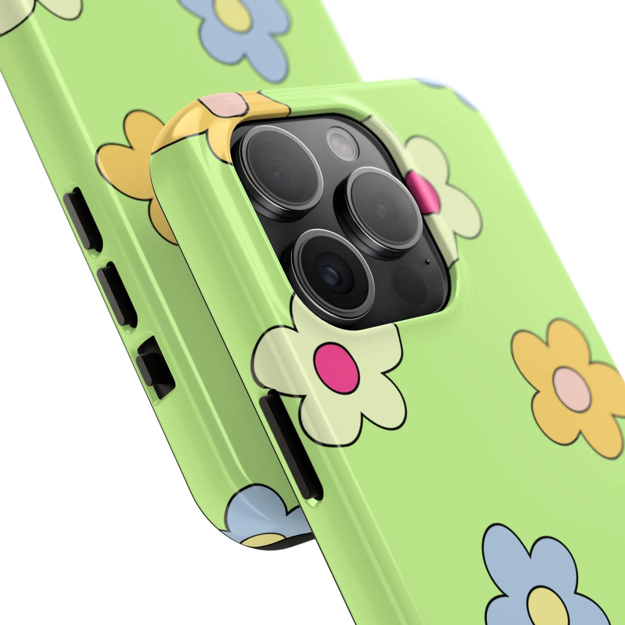 Hippie Flowers | Retro Green Case