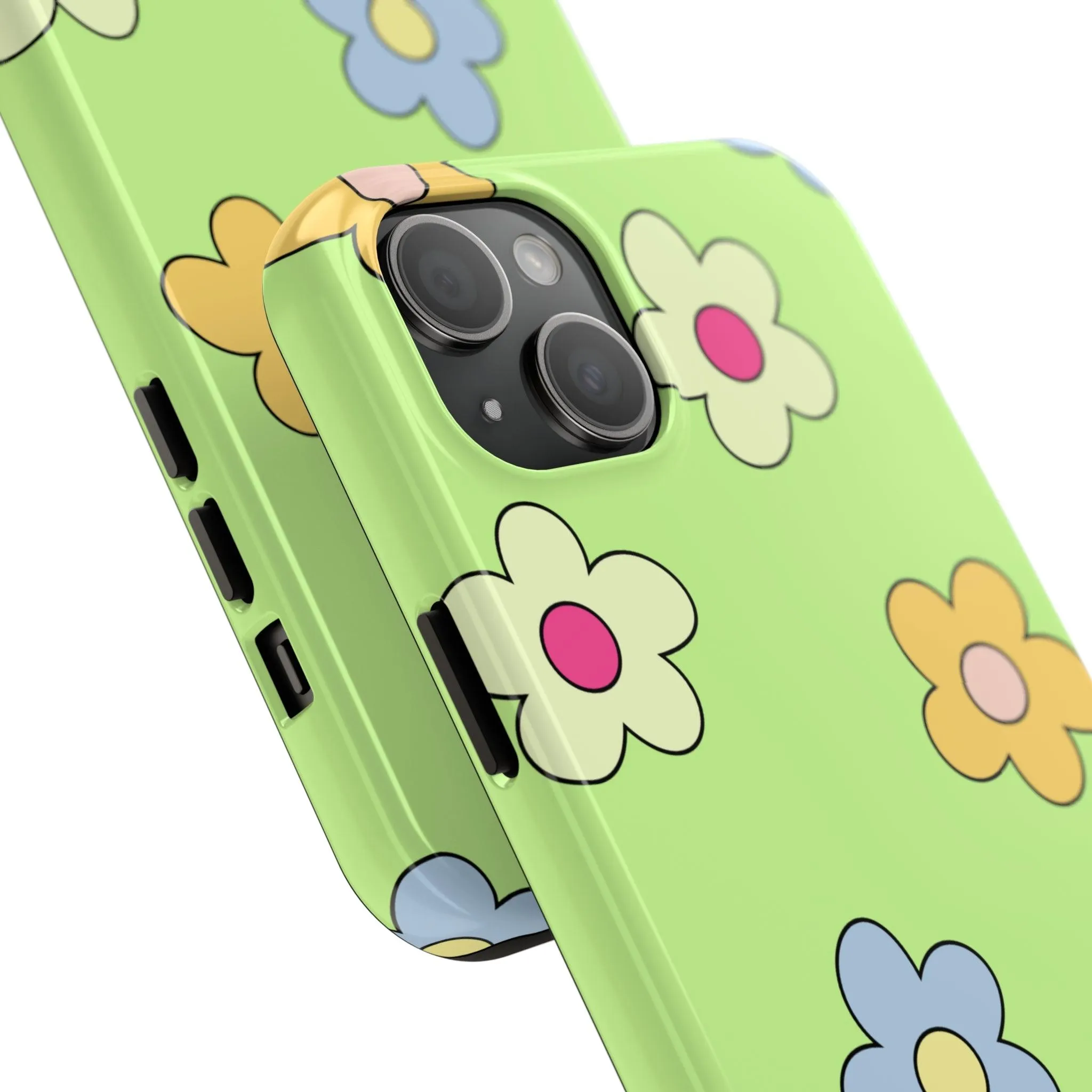 Hippie Flowers | Retro Green Case