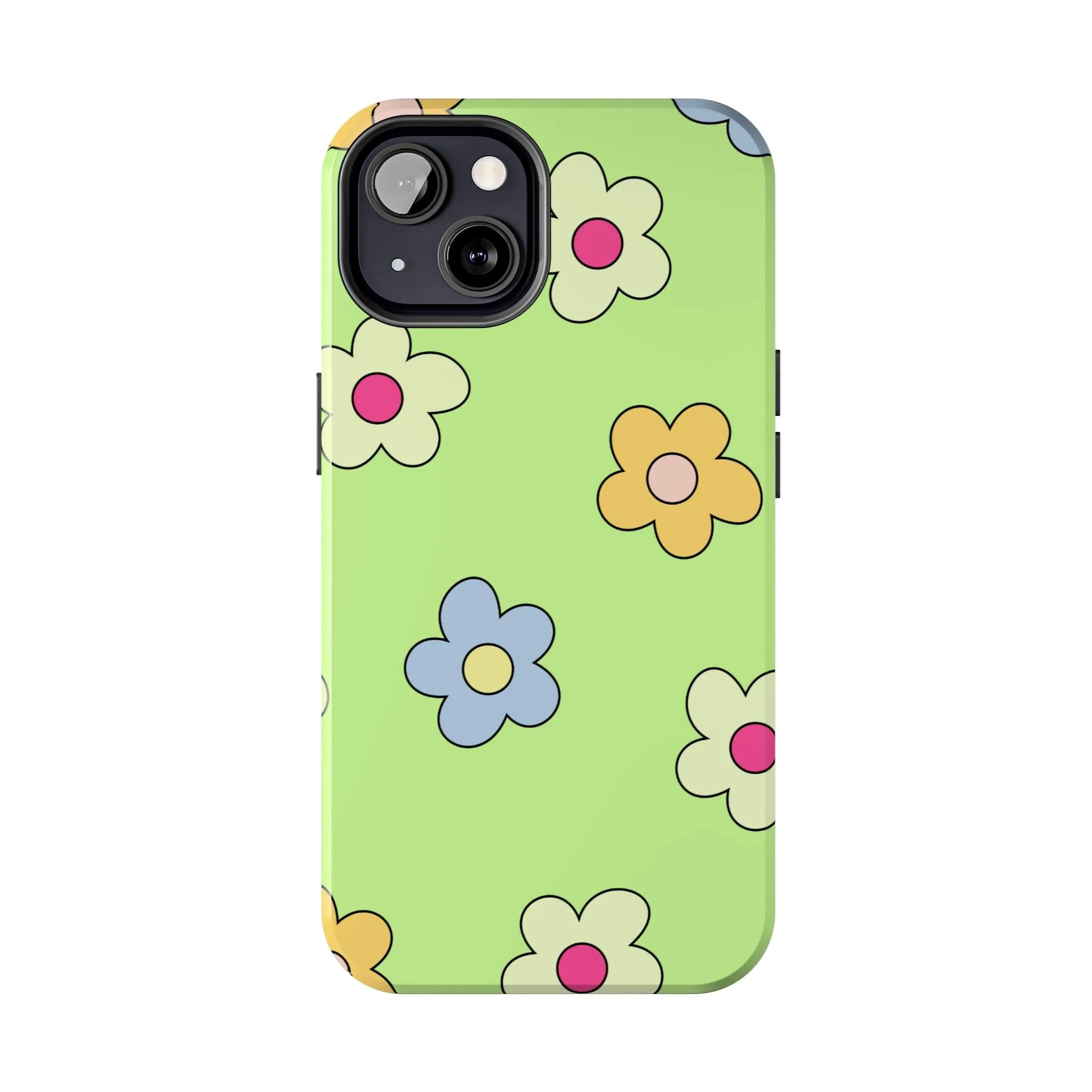 Hippie Flowers | Retro Green Case