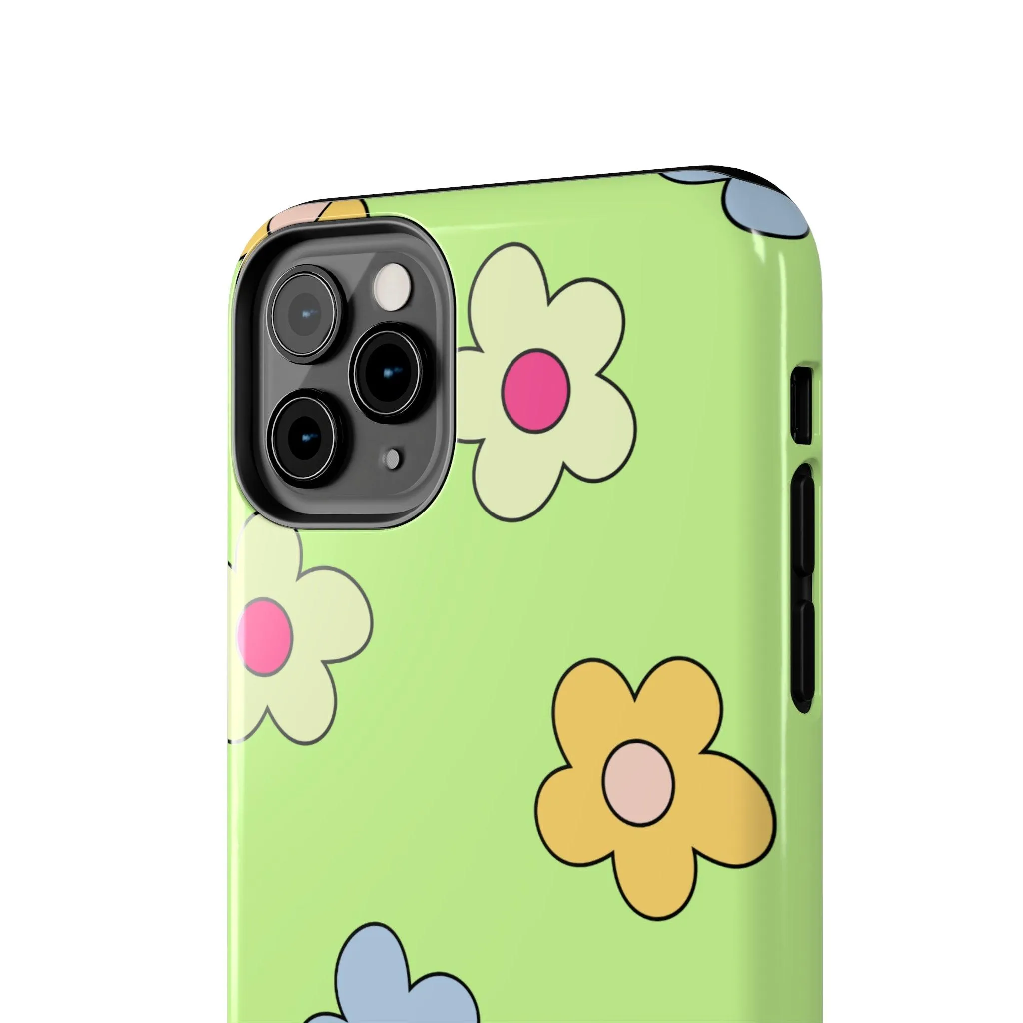 Hippie Flowers | Retro Green Case