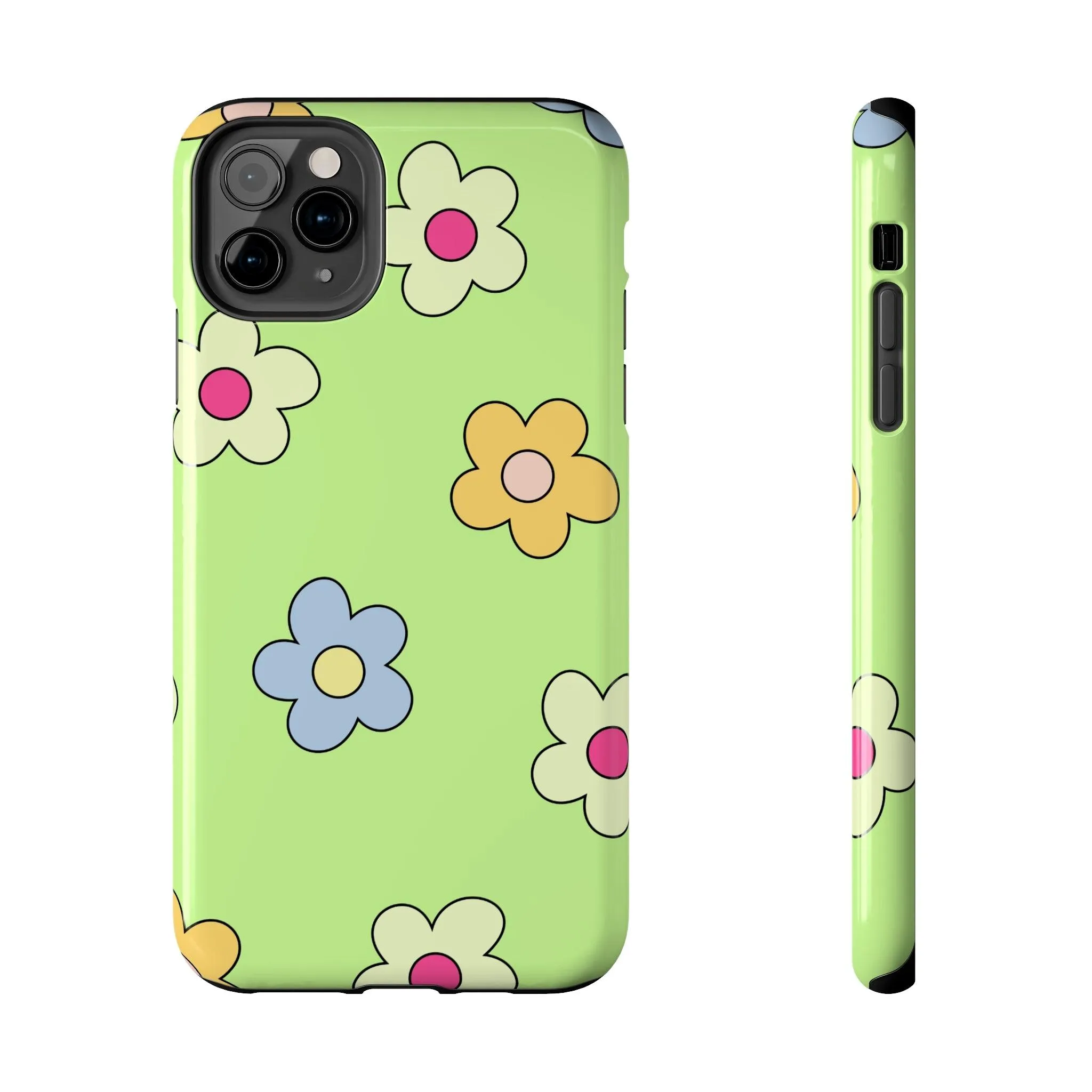 Hippie Flowers | Retro Green Case