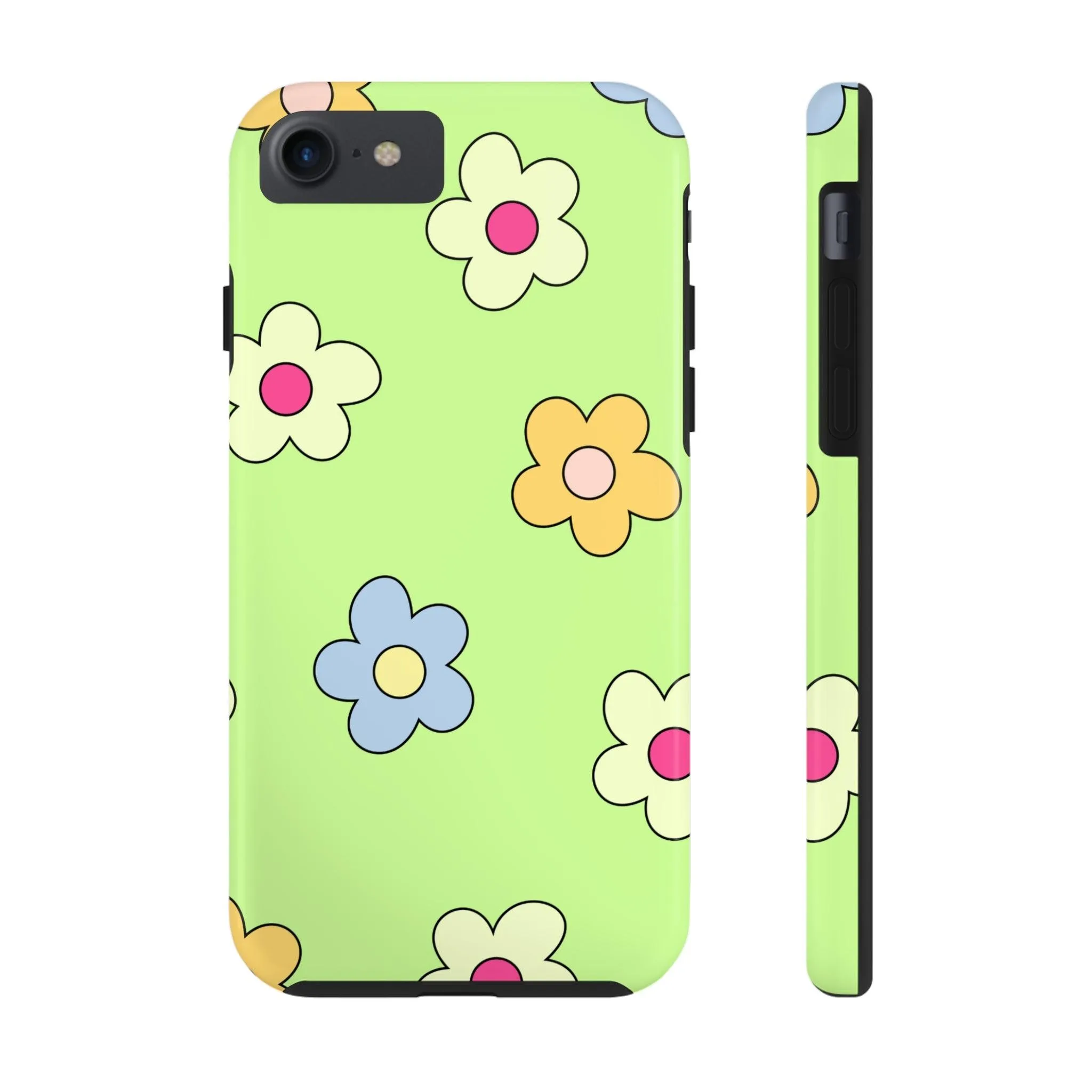 Hippie Flowers | Retro Green Case