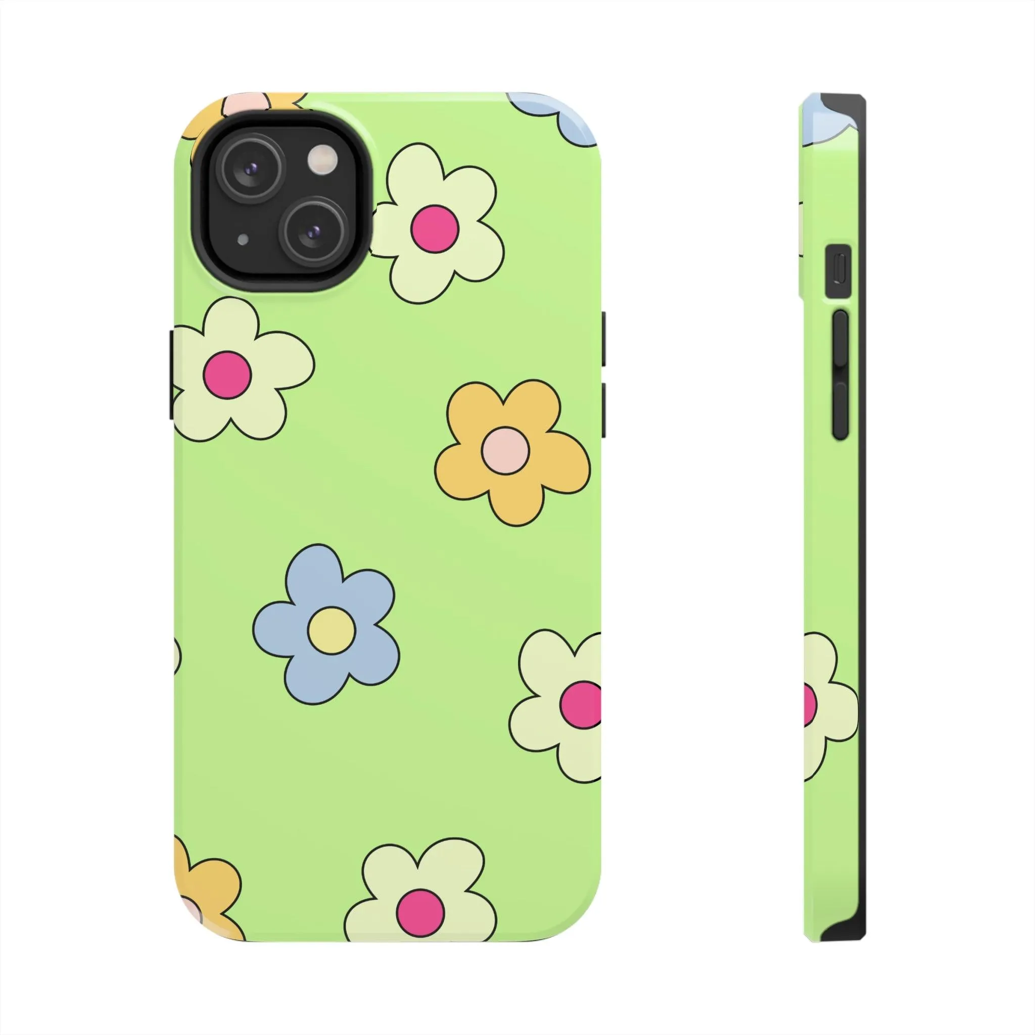 Hippie Flowers | Retro Green Case