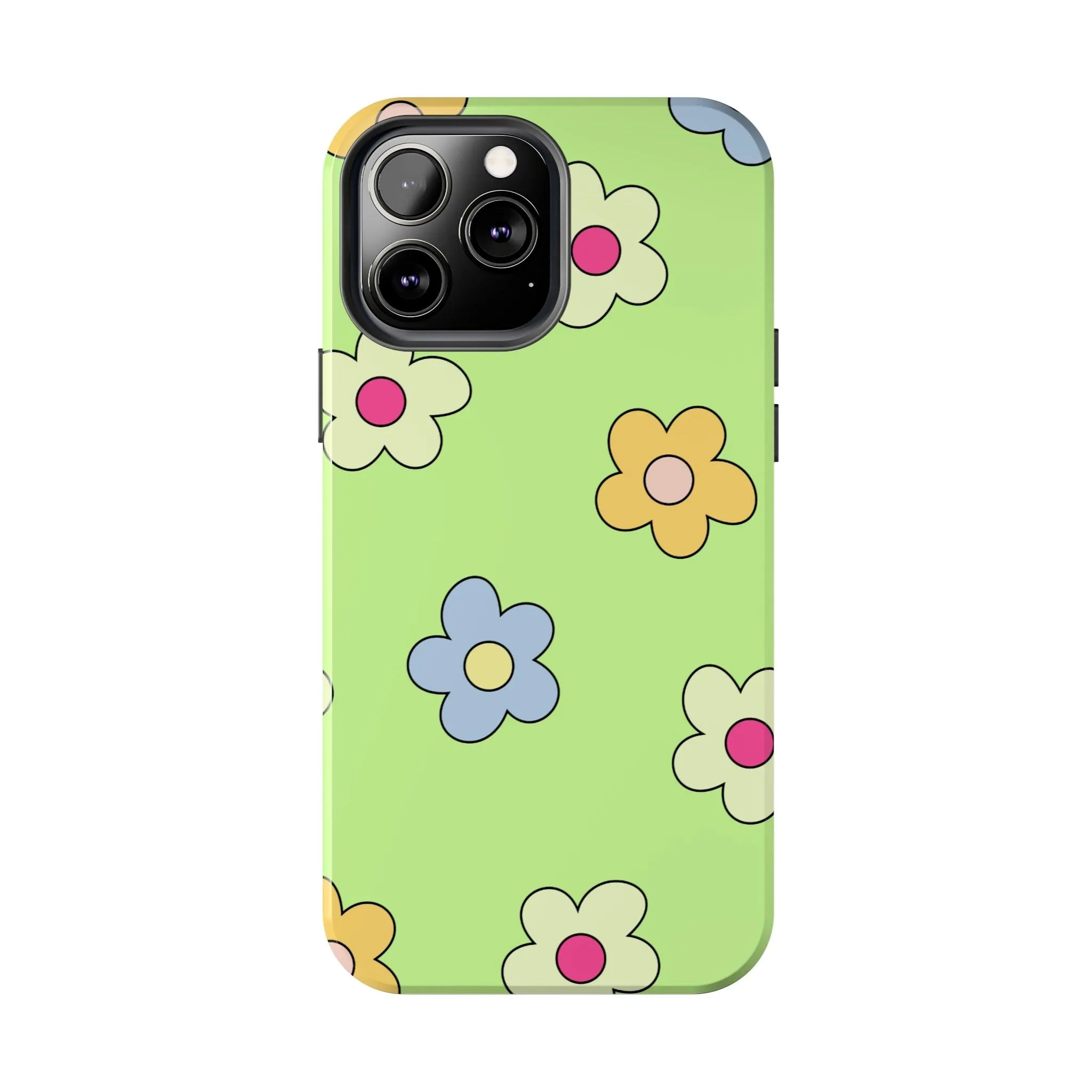 Hippie Flowers | Retro Green Case