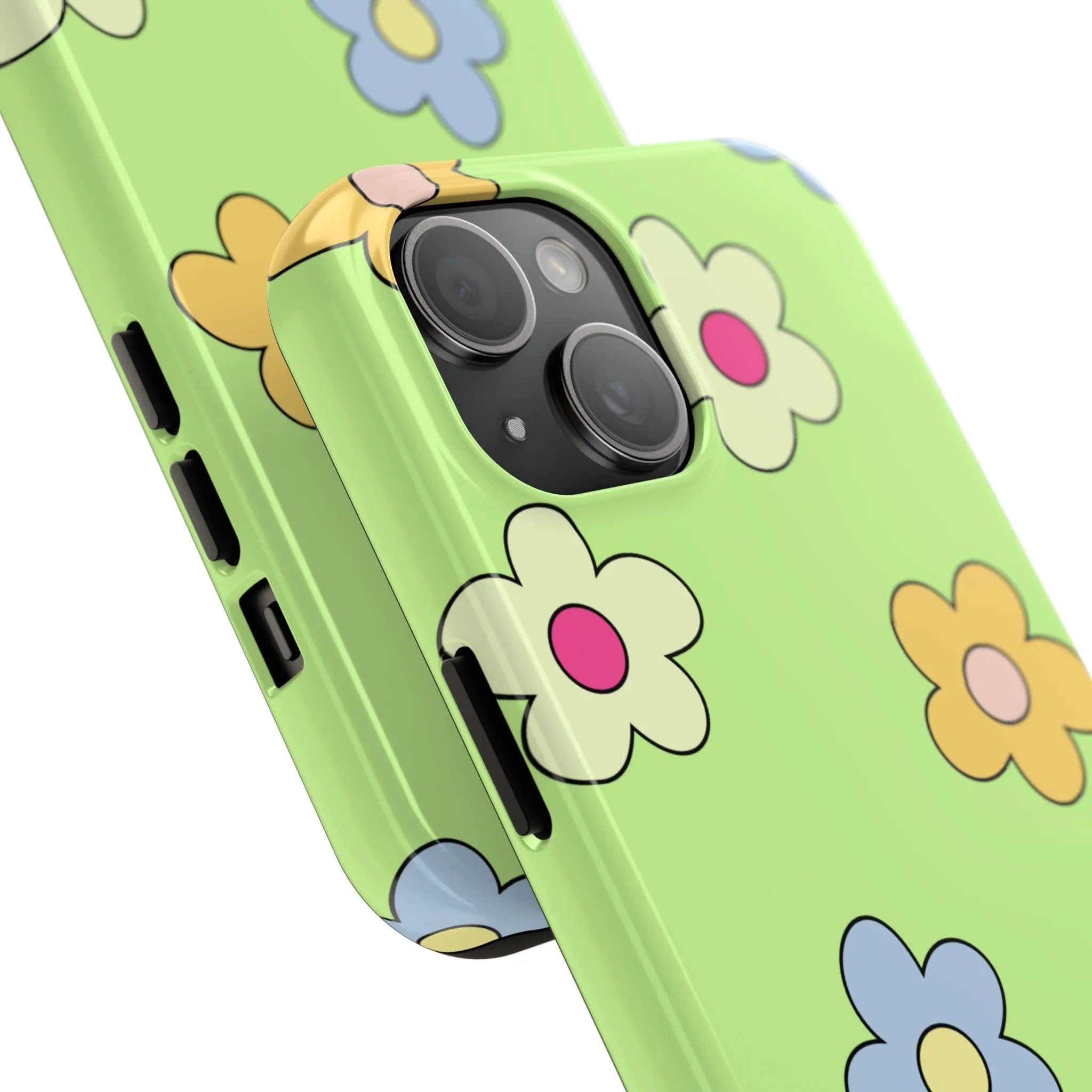 Hippie Flowers | Retro Green Case