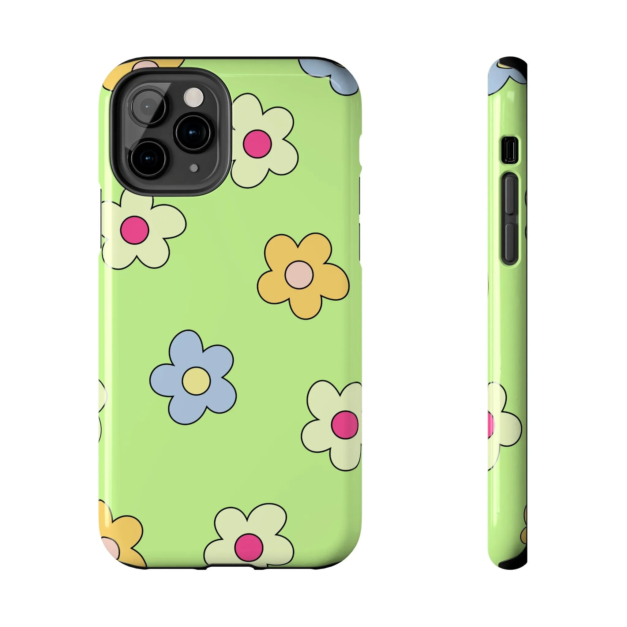 Hippie Flowers | Retro Green Case