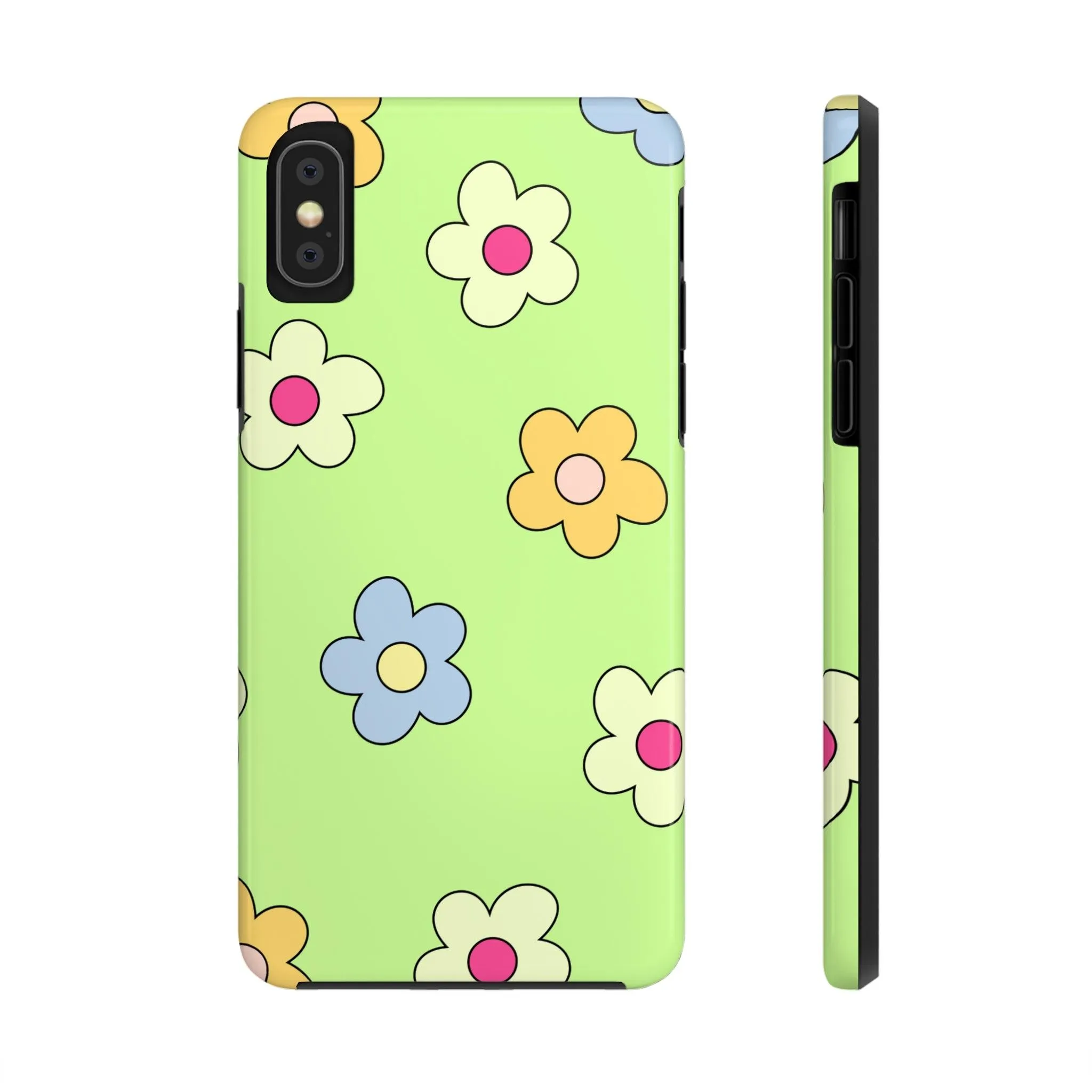 Hippie Flowers | Retro Green Case