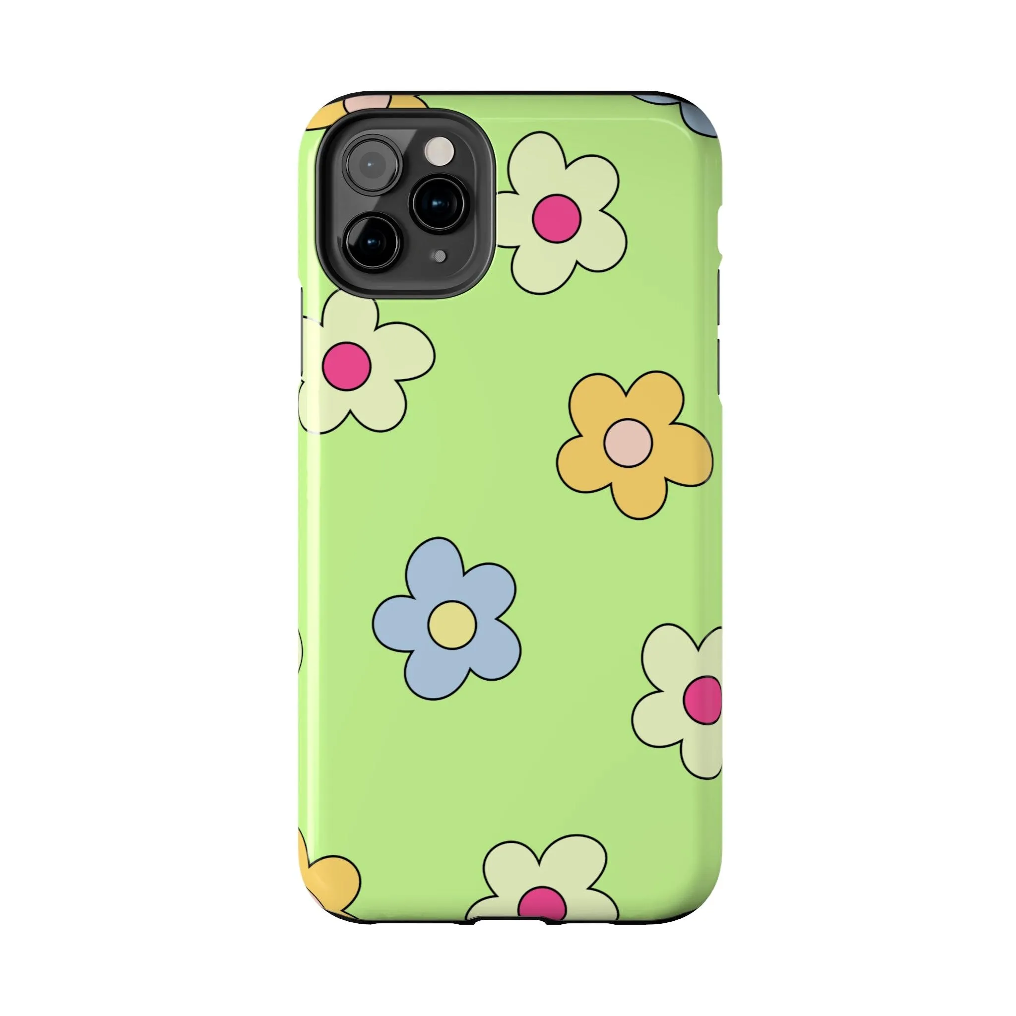 Hippie Flowers | Retro Green Case