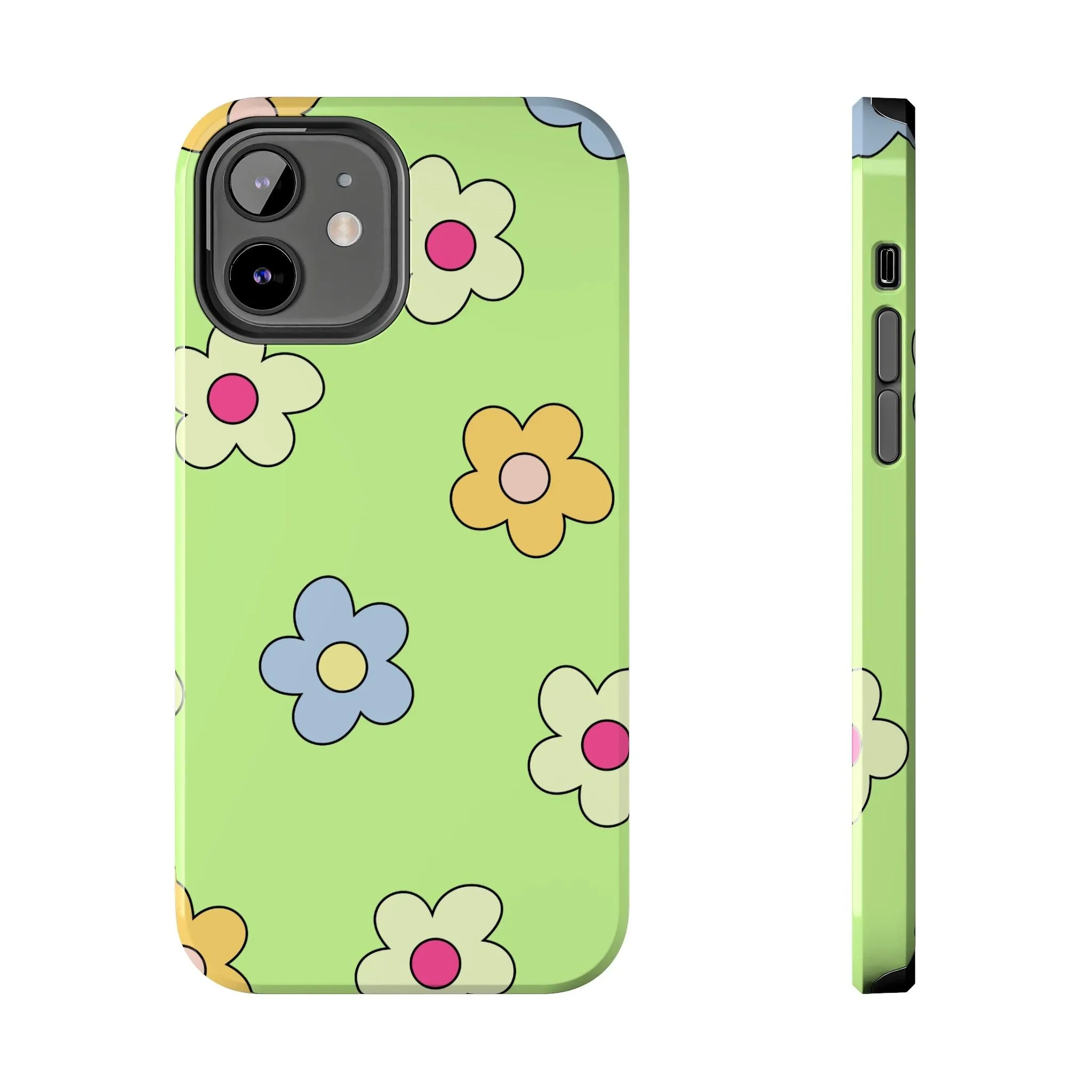 Hippie Flowers | Retro Green Case