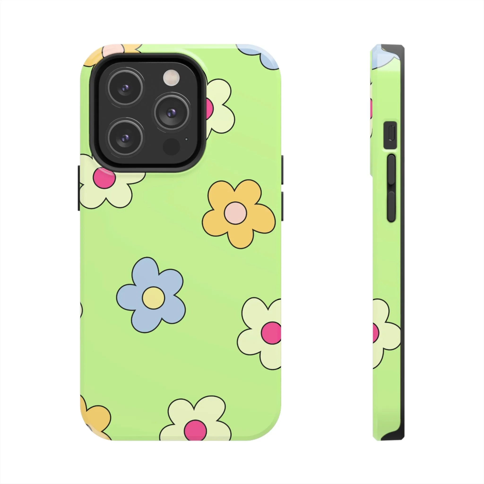 Hippie Flowers | Retro Green Case