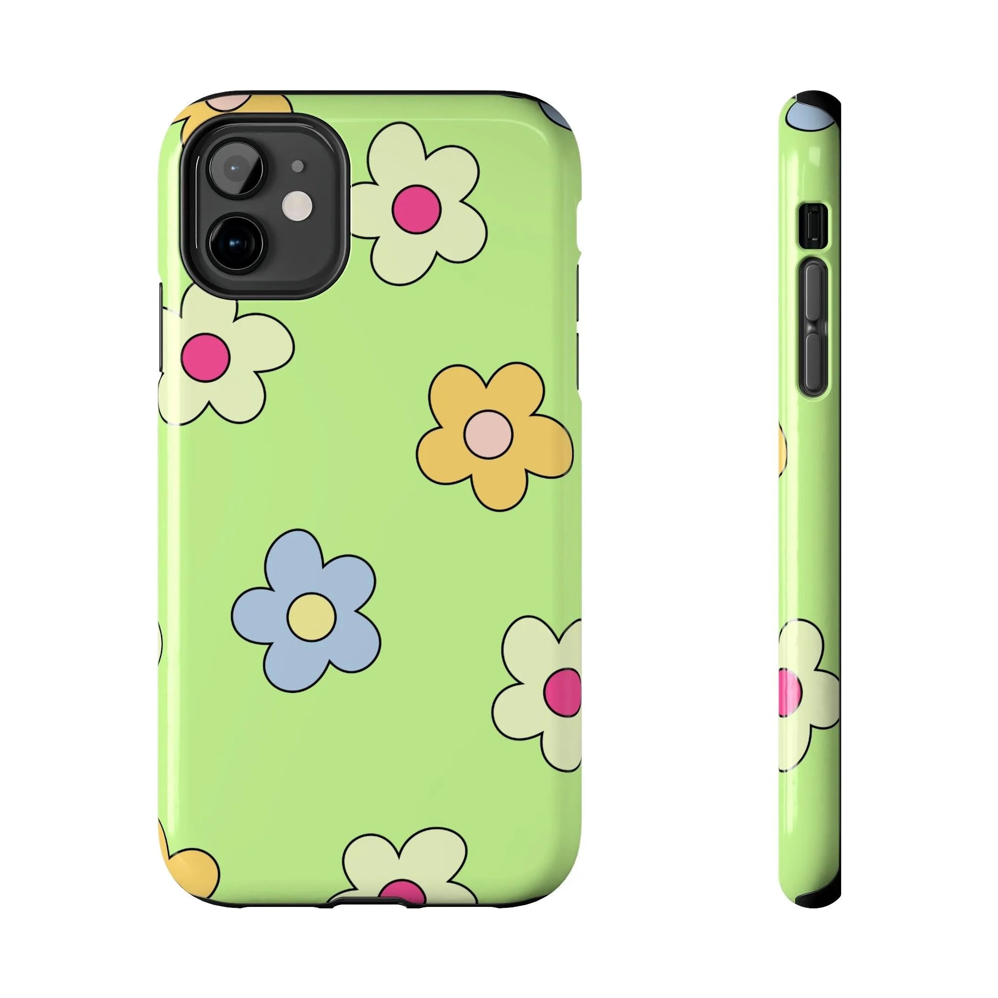 Hippie Flowers | Retro Green Case