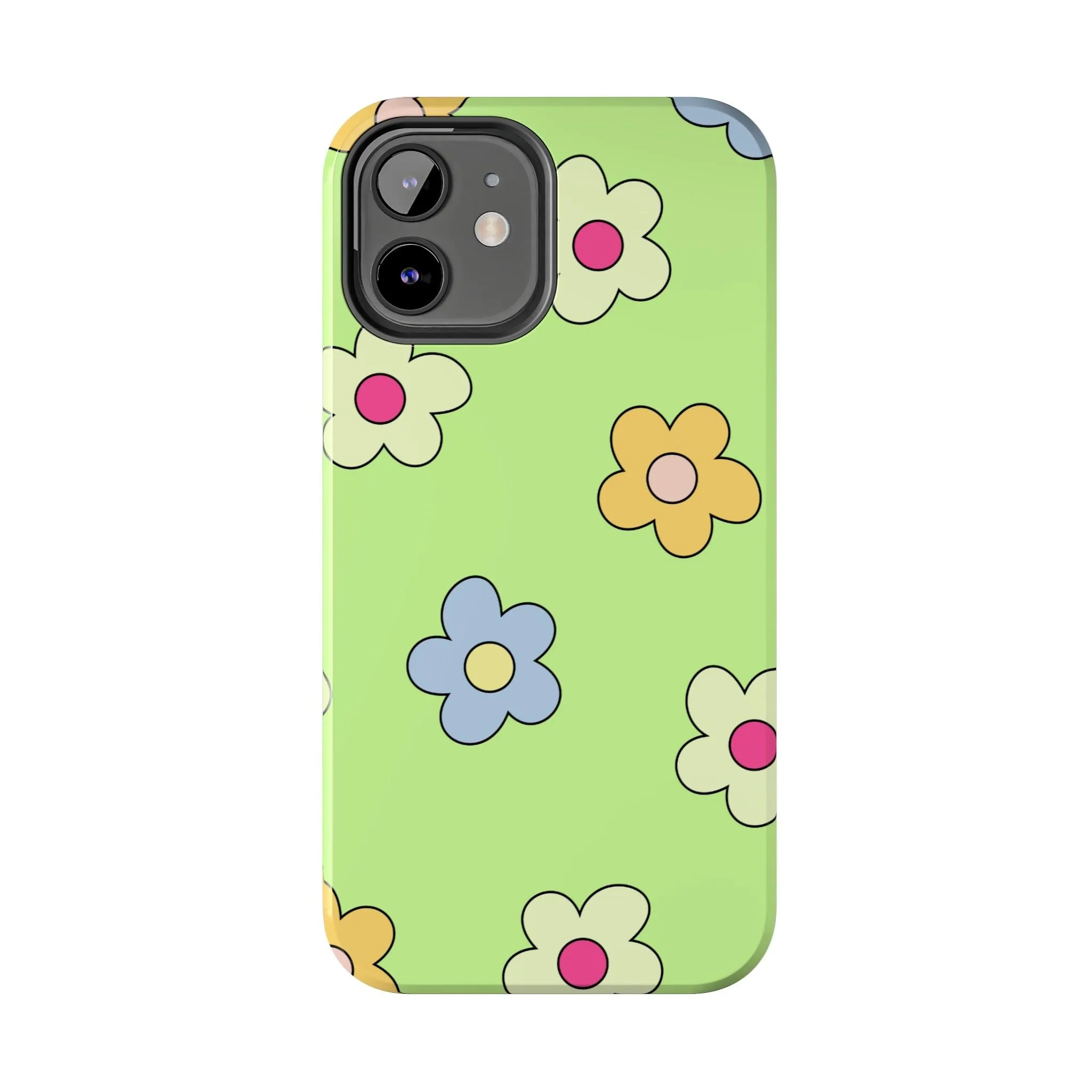 Hippie Flowers | Retro Green Case