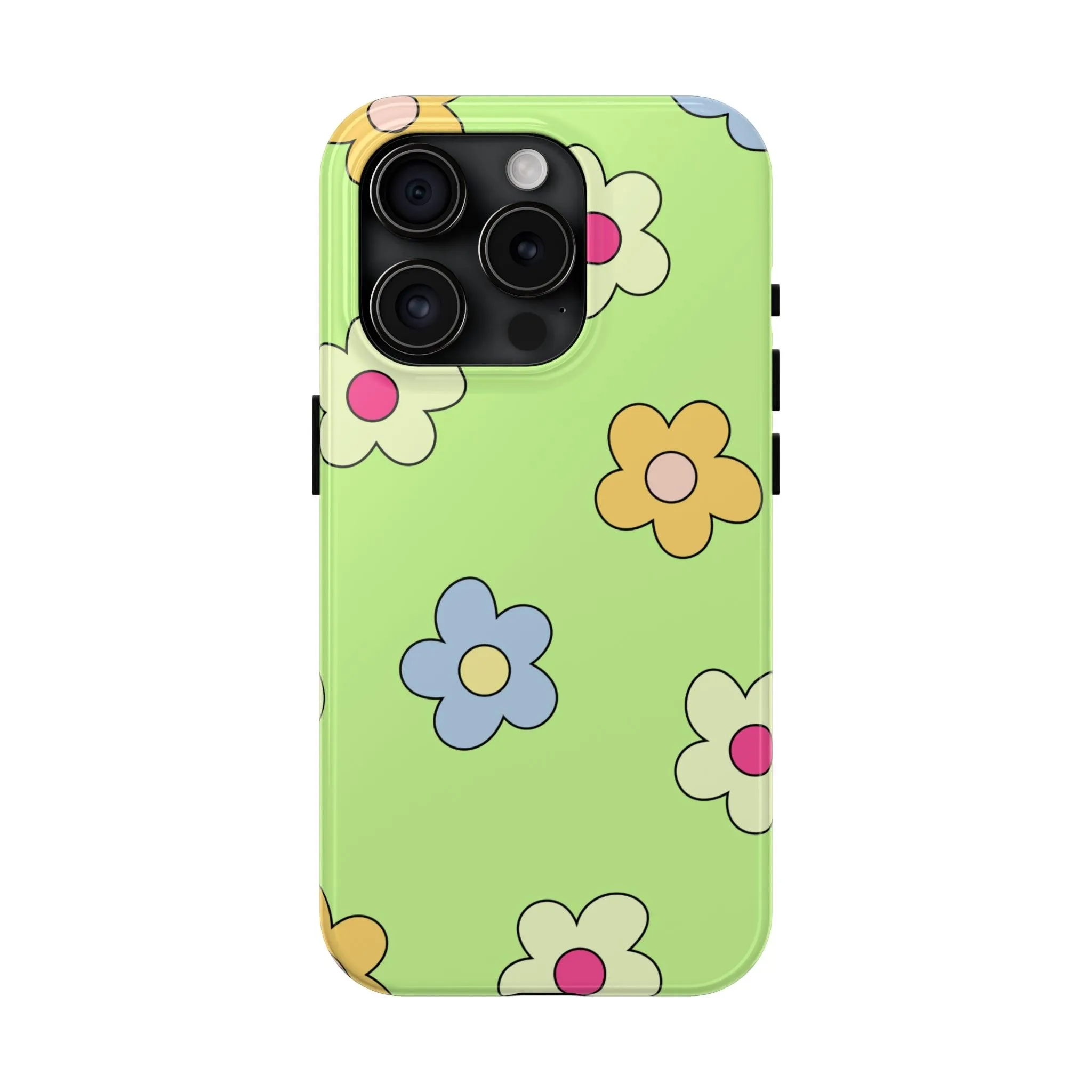 Hippie Flowers | Retro Green Case