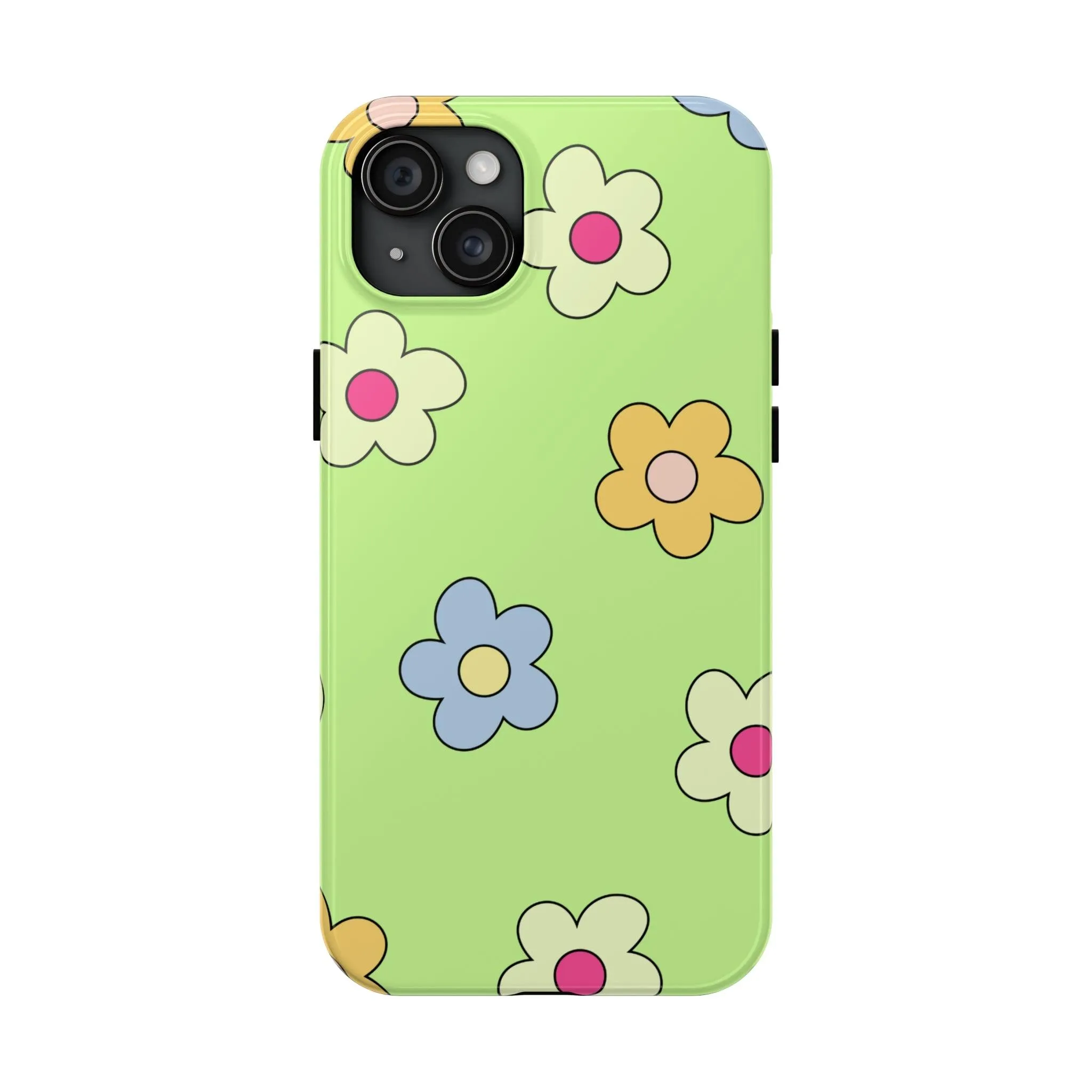 Hippie Flowers | Retro Green Case