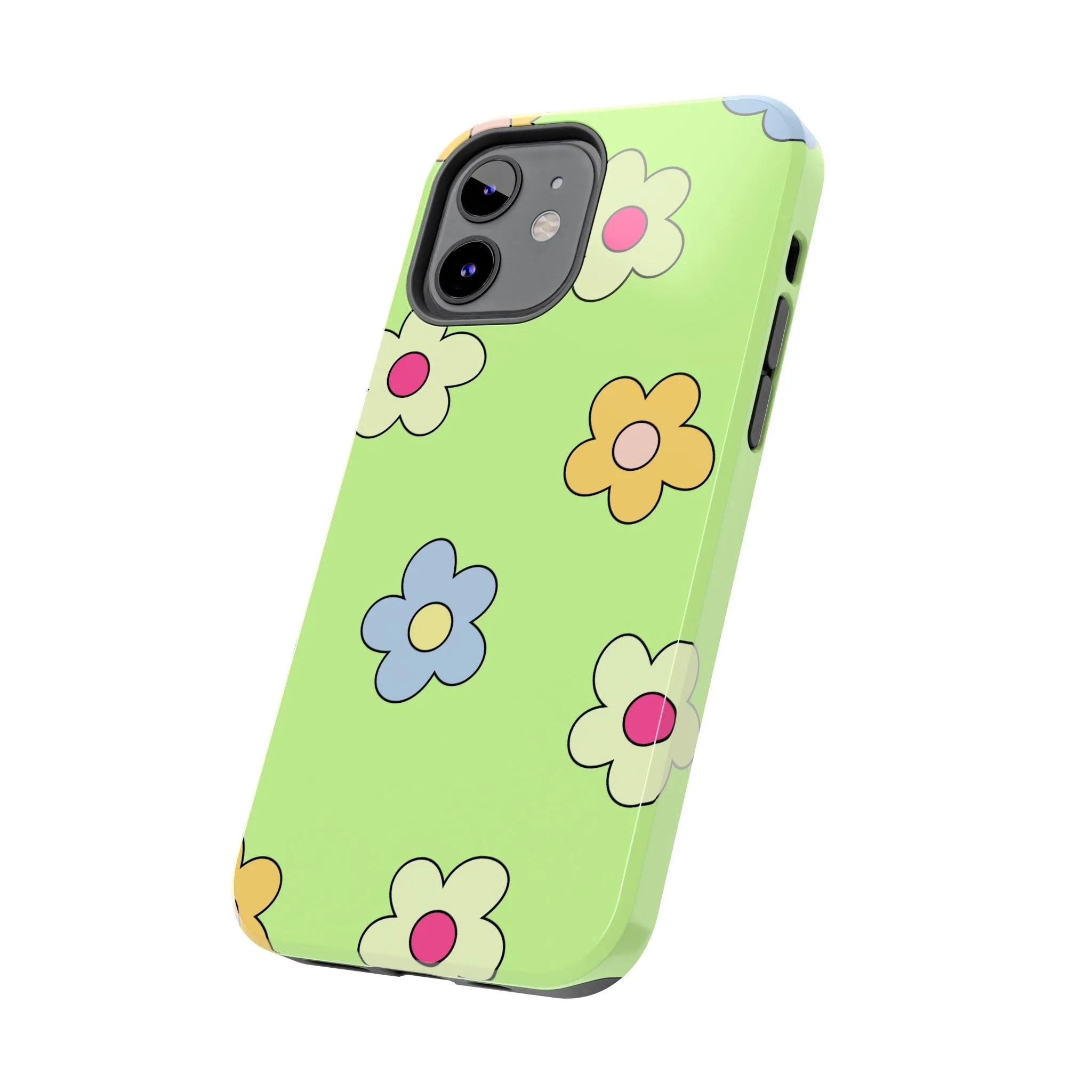 Hippie Flowers | Retro Green Case