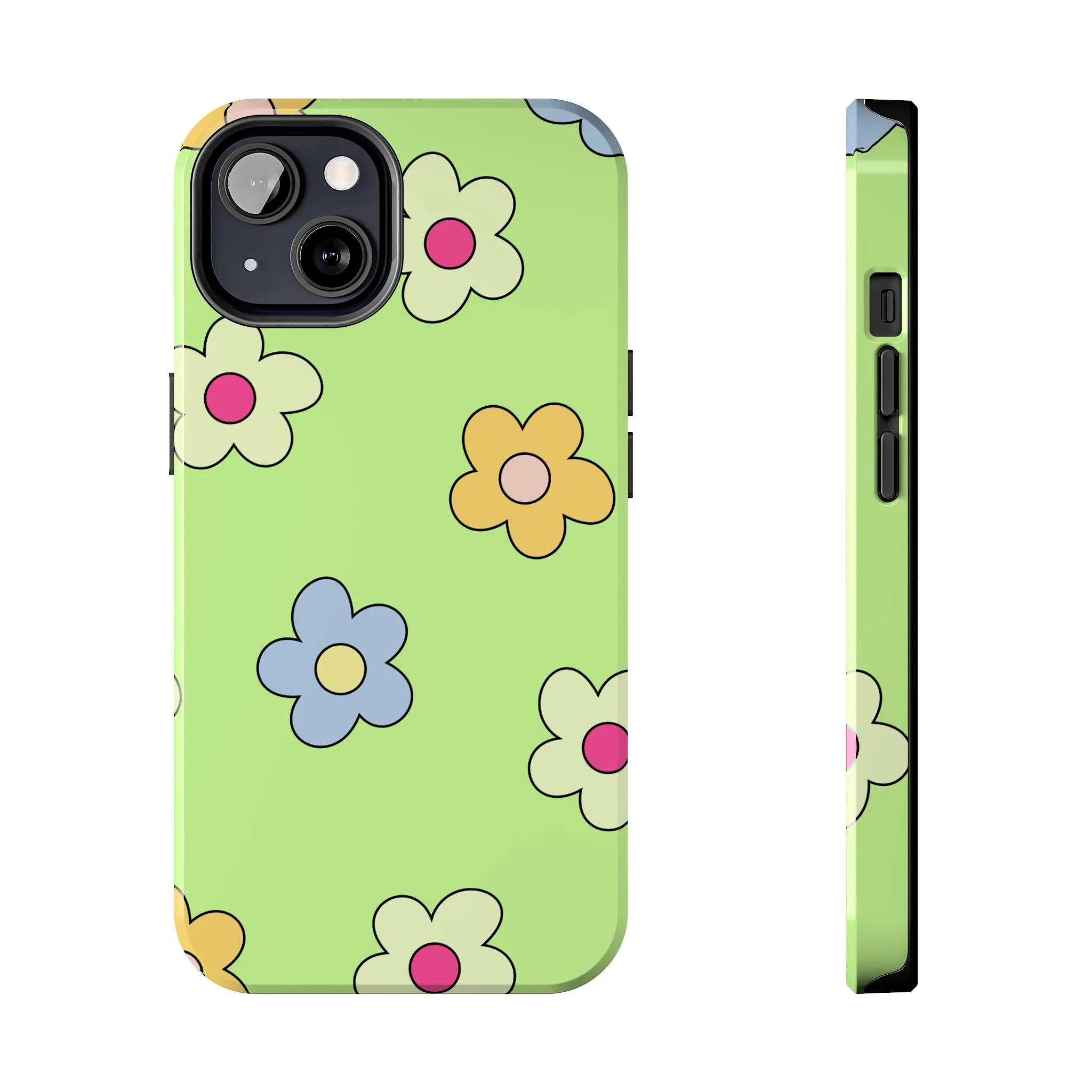 Hippie Flowers | Retro Green Case