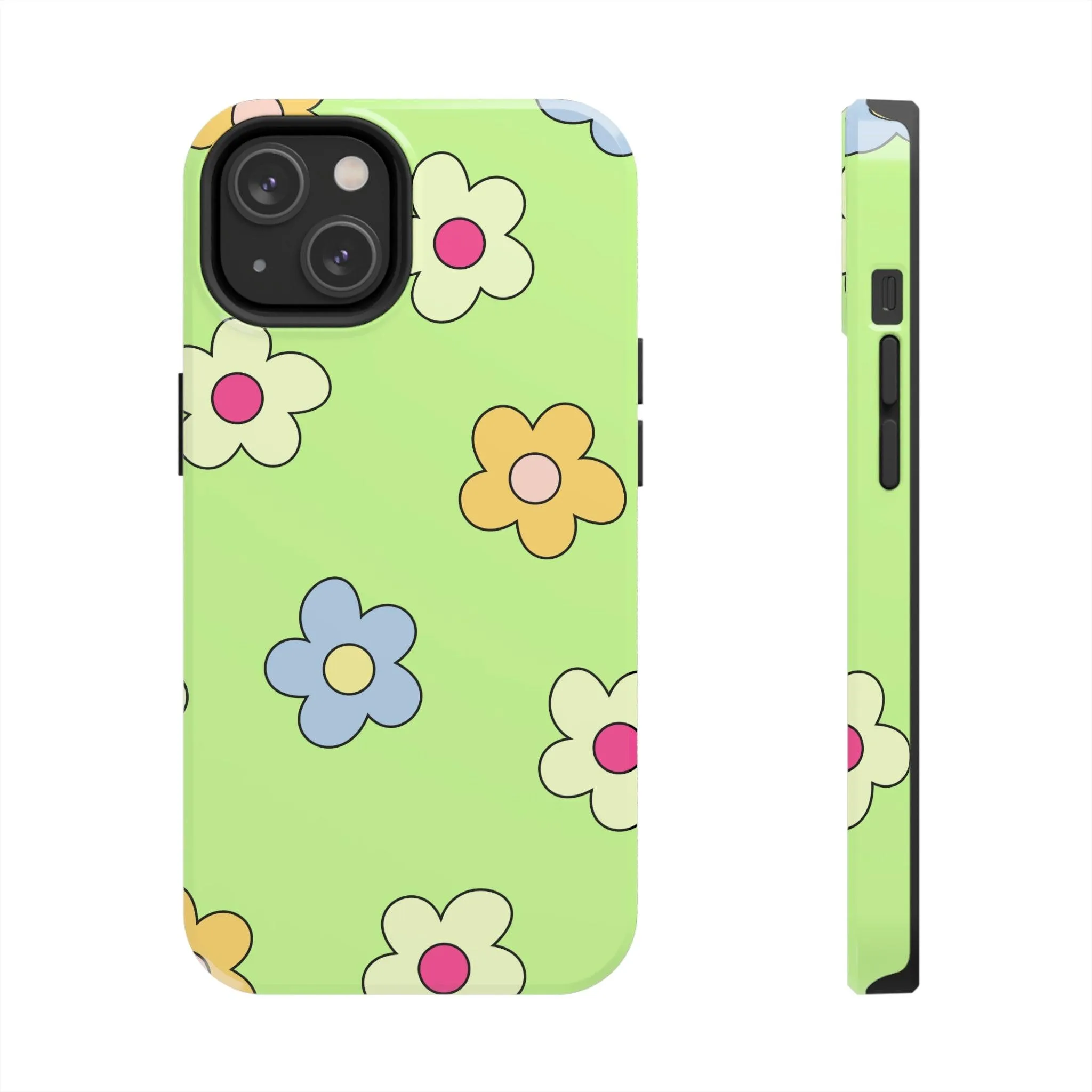 Hippie Flowers | Retro Green Case