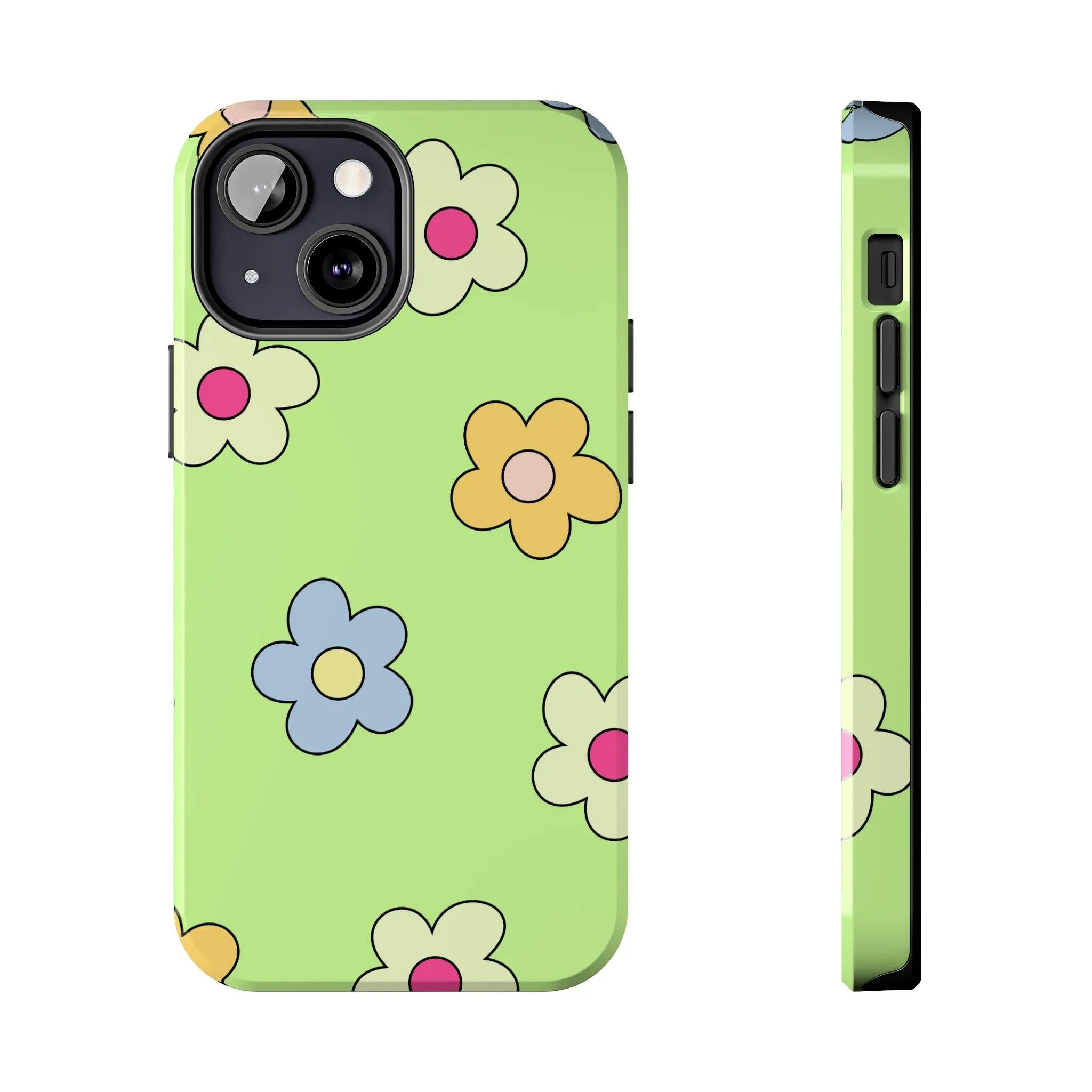 Hippie Flowers | Retro Green Case