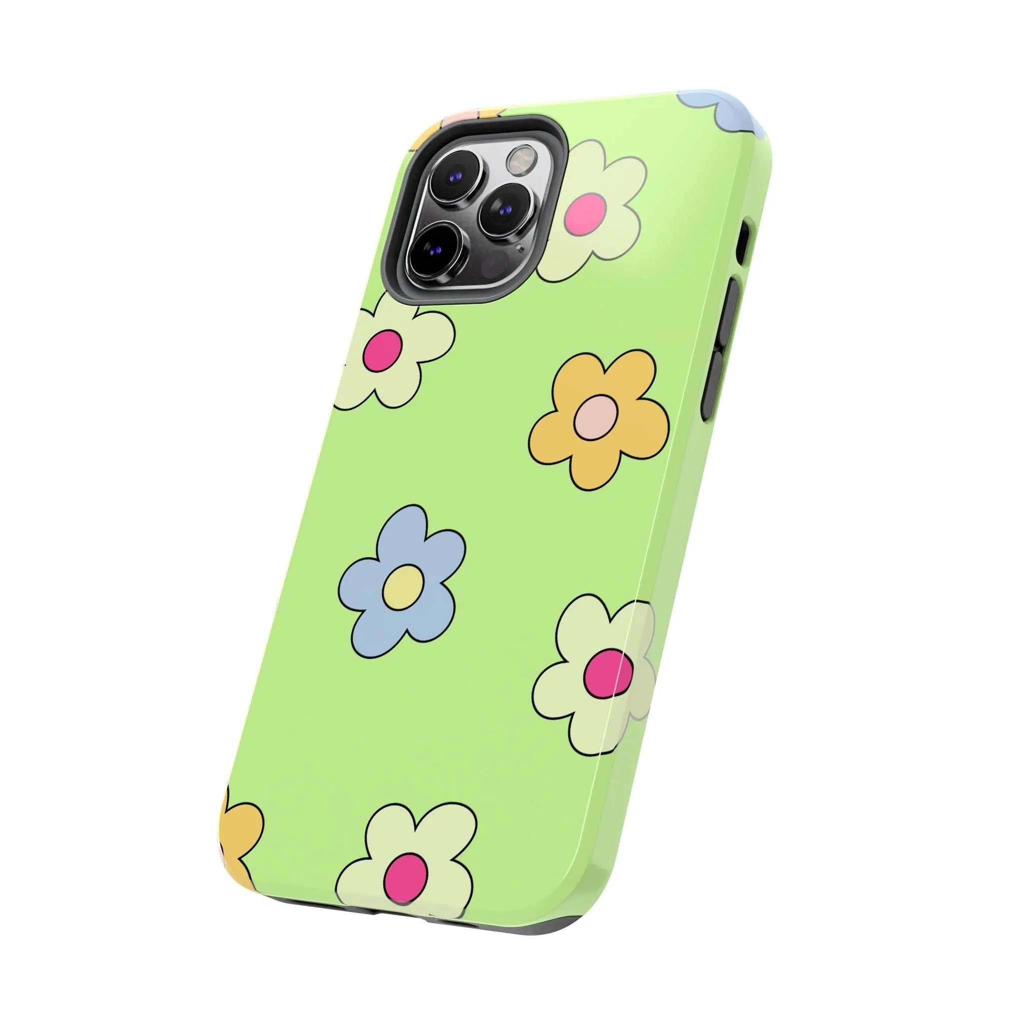 Hippie Flowers | Retro Green Case