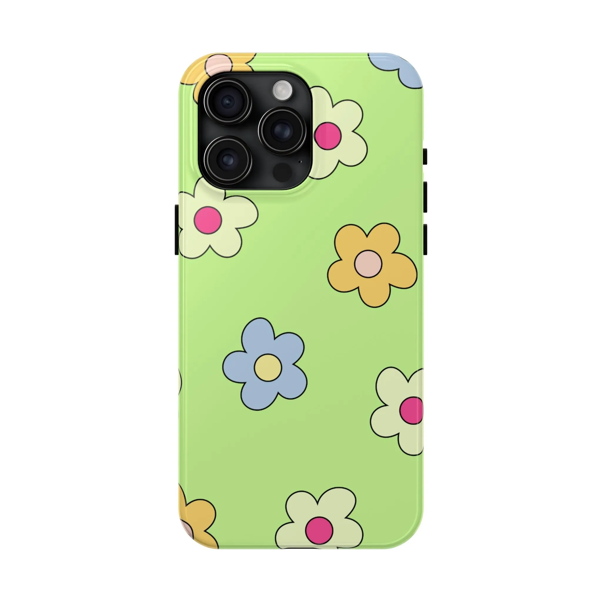 Hippie Flowers | Retro Green Case