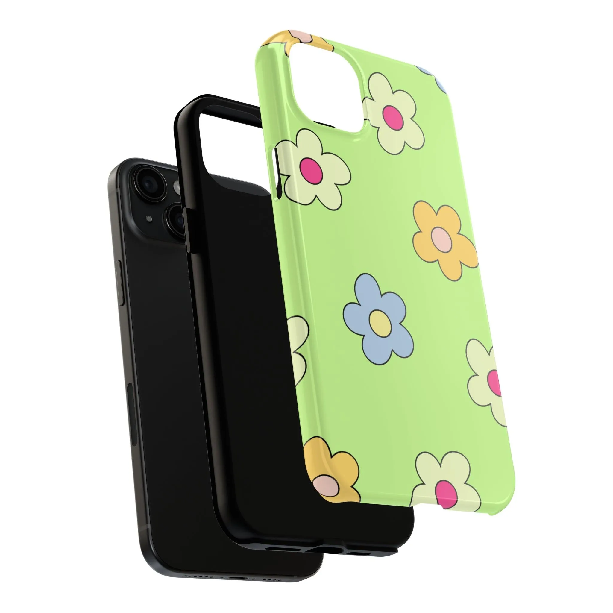 Hippie Flowers | Retro Green Case