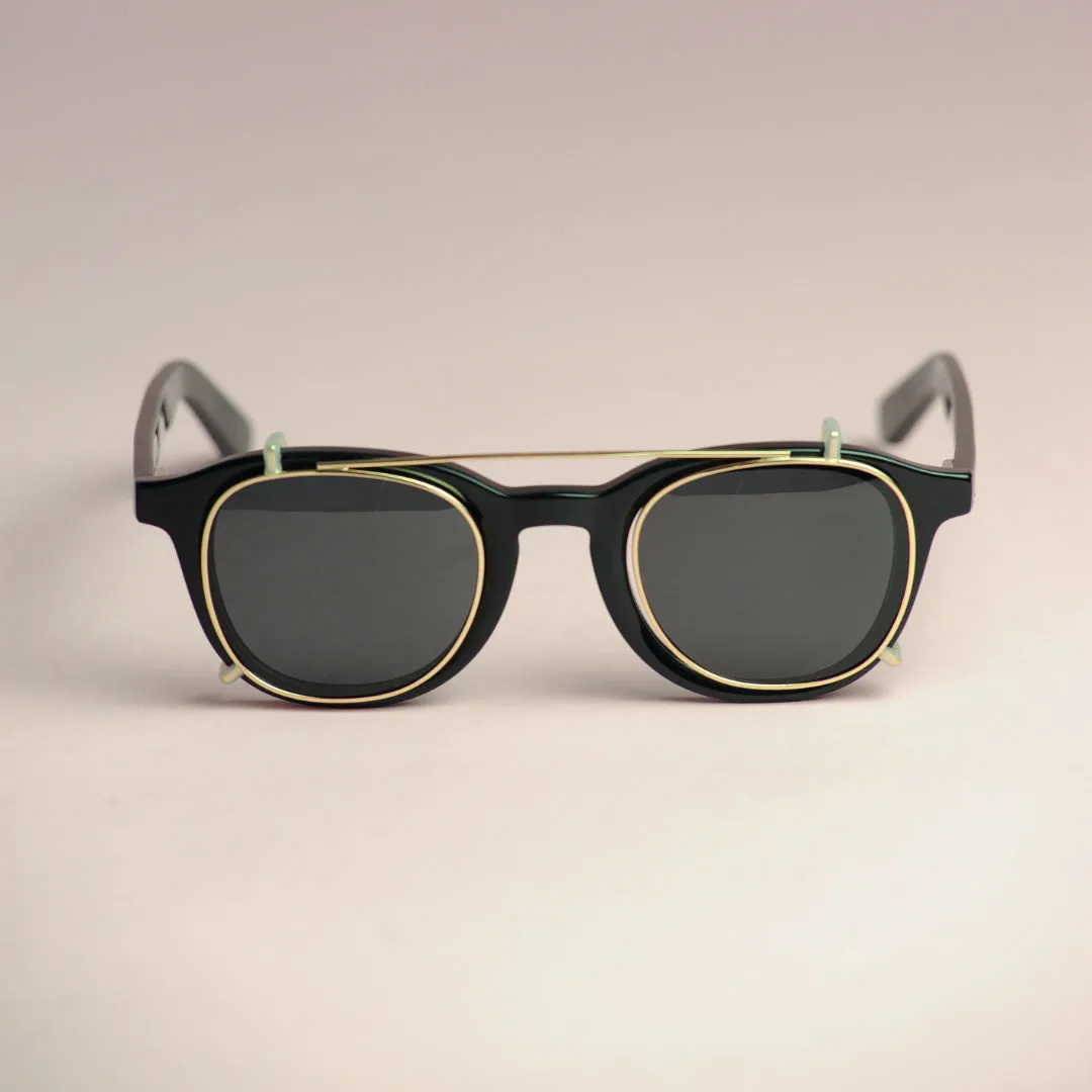 Iconic Redd Glasses Frames with Clip-on Eyeglasses