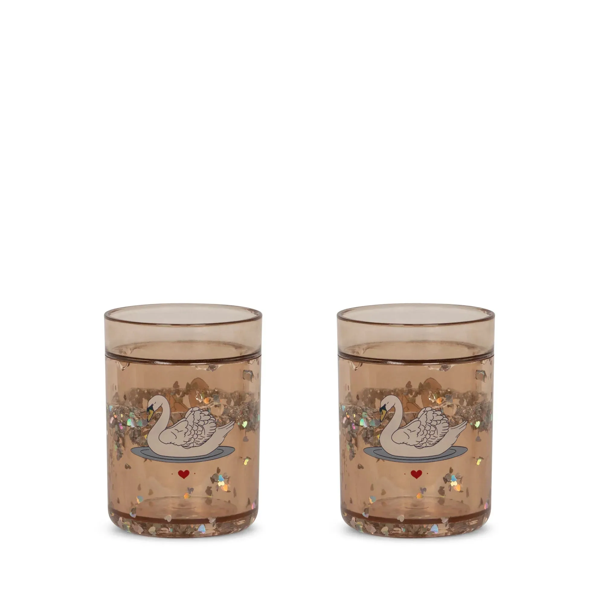 Konges Slojd Glitter Glasses Cups - Swan