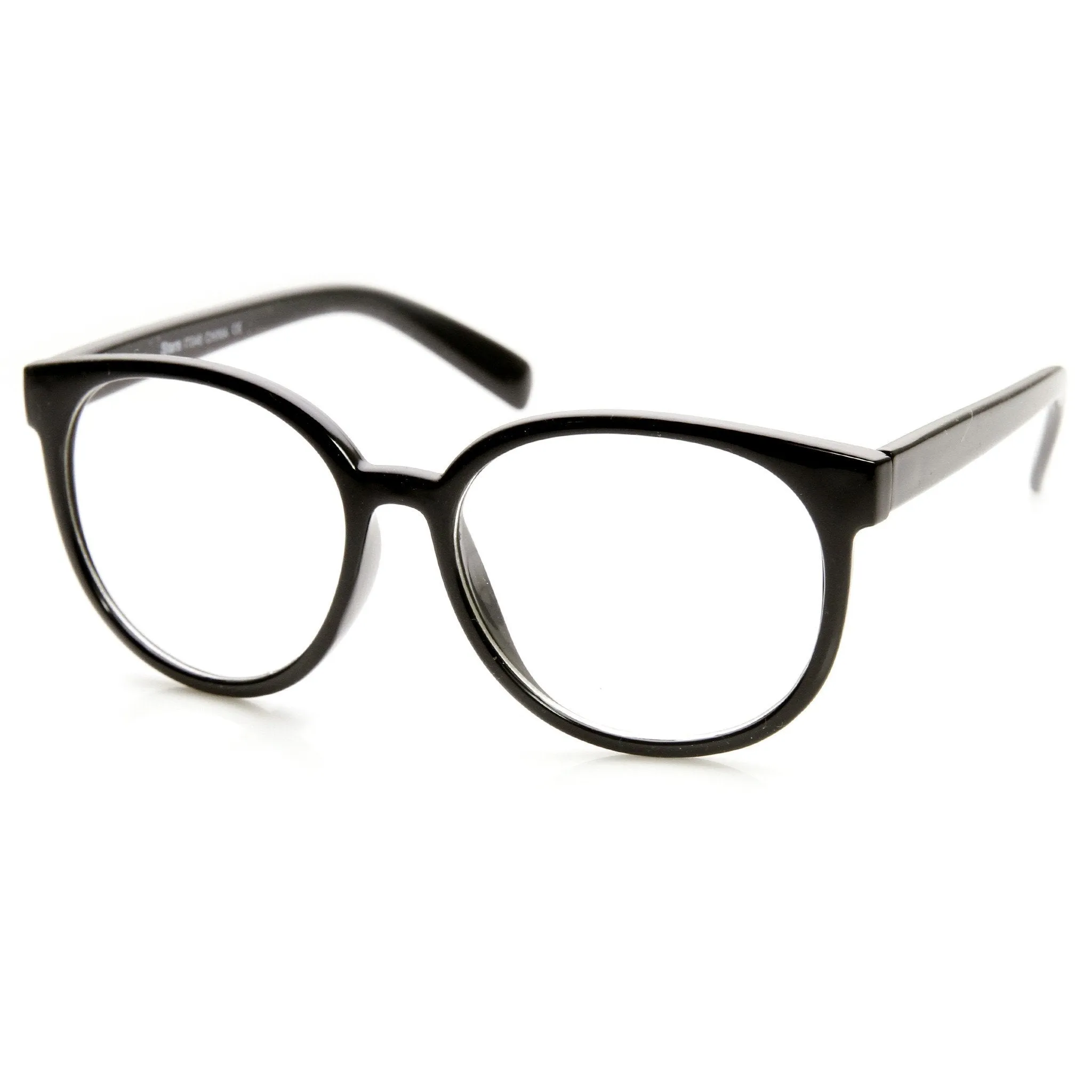 Large Round P3 Vintage Inspired Clear Lens Glasses