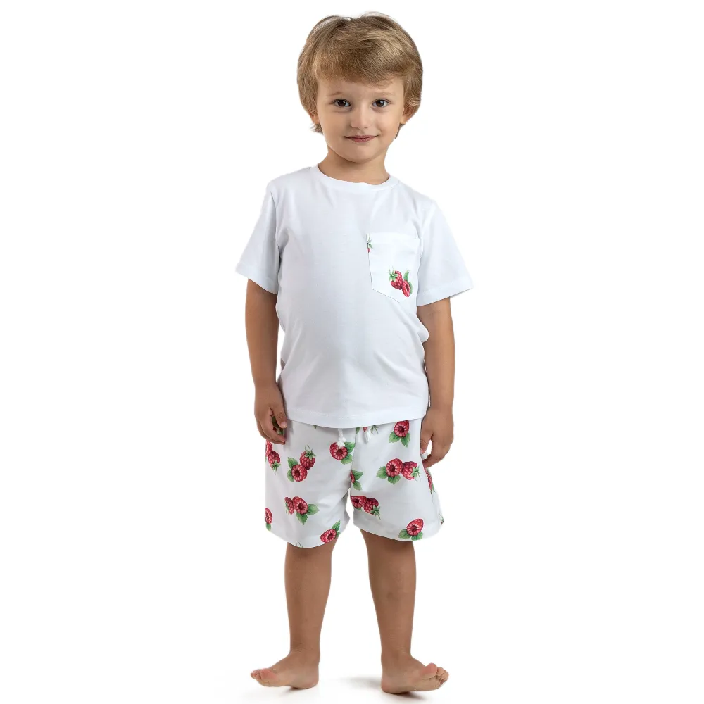 Meia Pata Raspberries Swimming Shorts