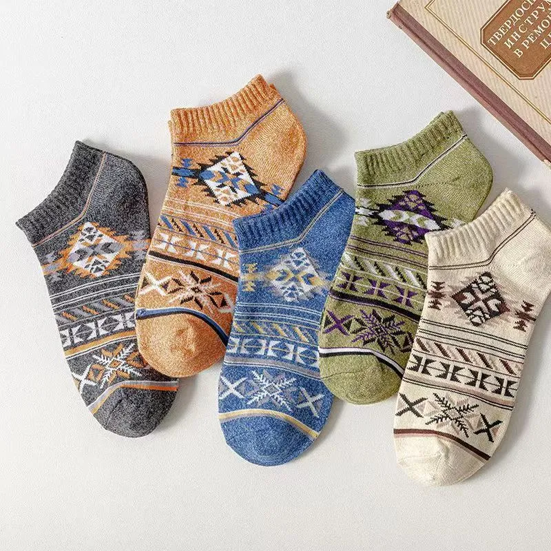 Men's boat socks retro socks