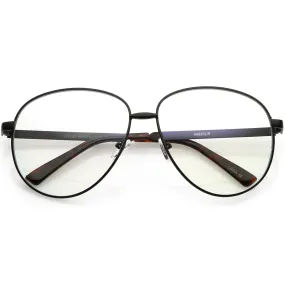 Oversize Women's Round Indie Clear Lens Glasses