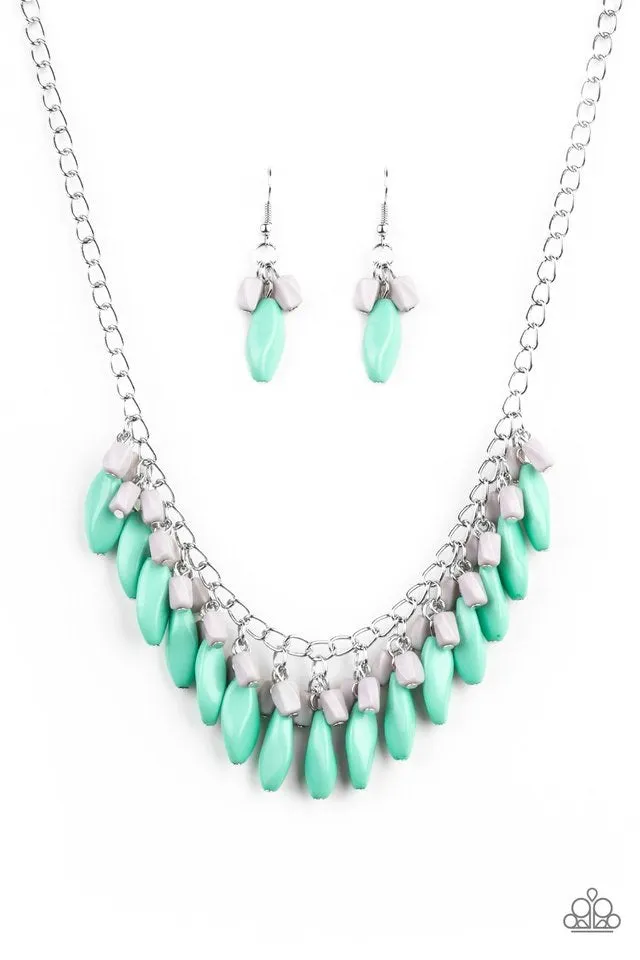 Paparazzi Accessories - Bead Binge - Green Necklace