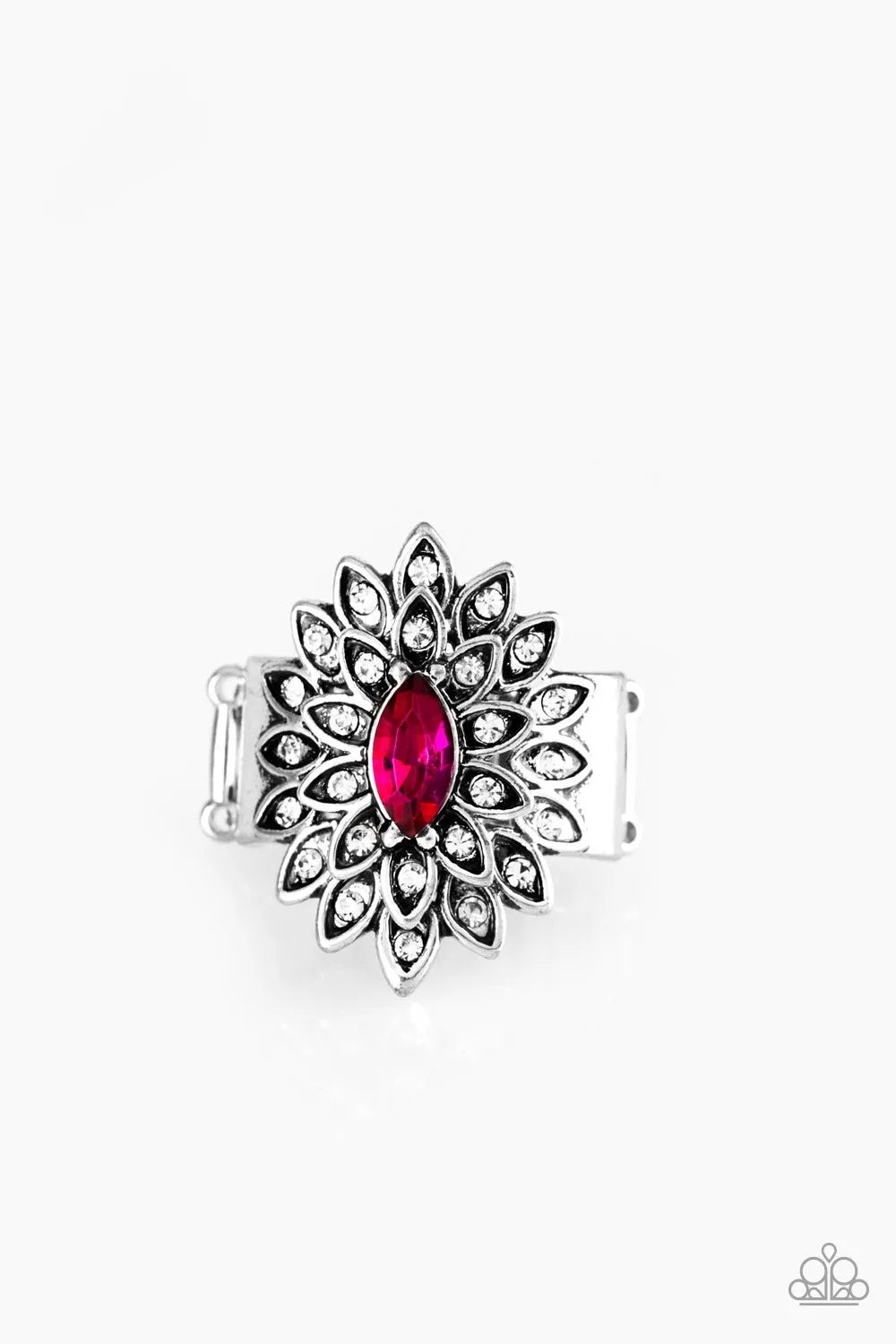 Paparazzi Accessories - Blooming Fireworks - Pink Ring