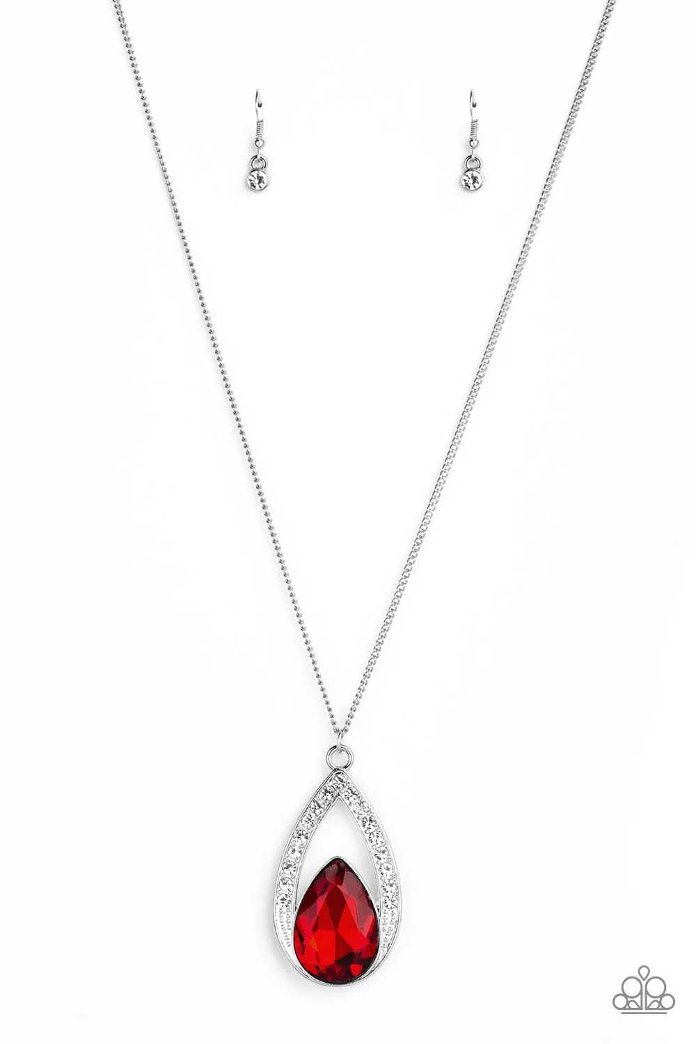 Paparazzi Accessories - Notorious Noble - Red Necklace