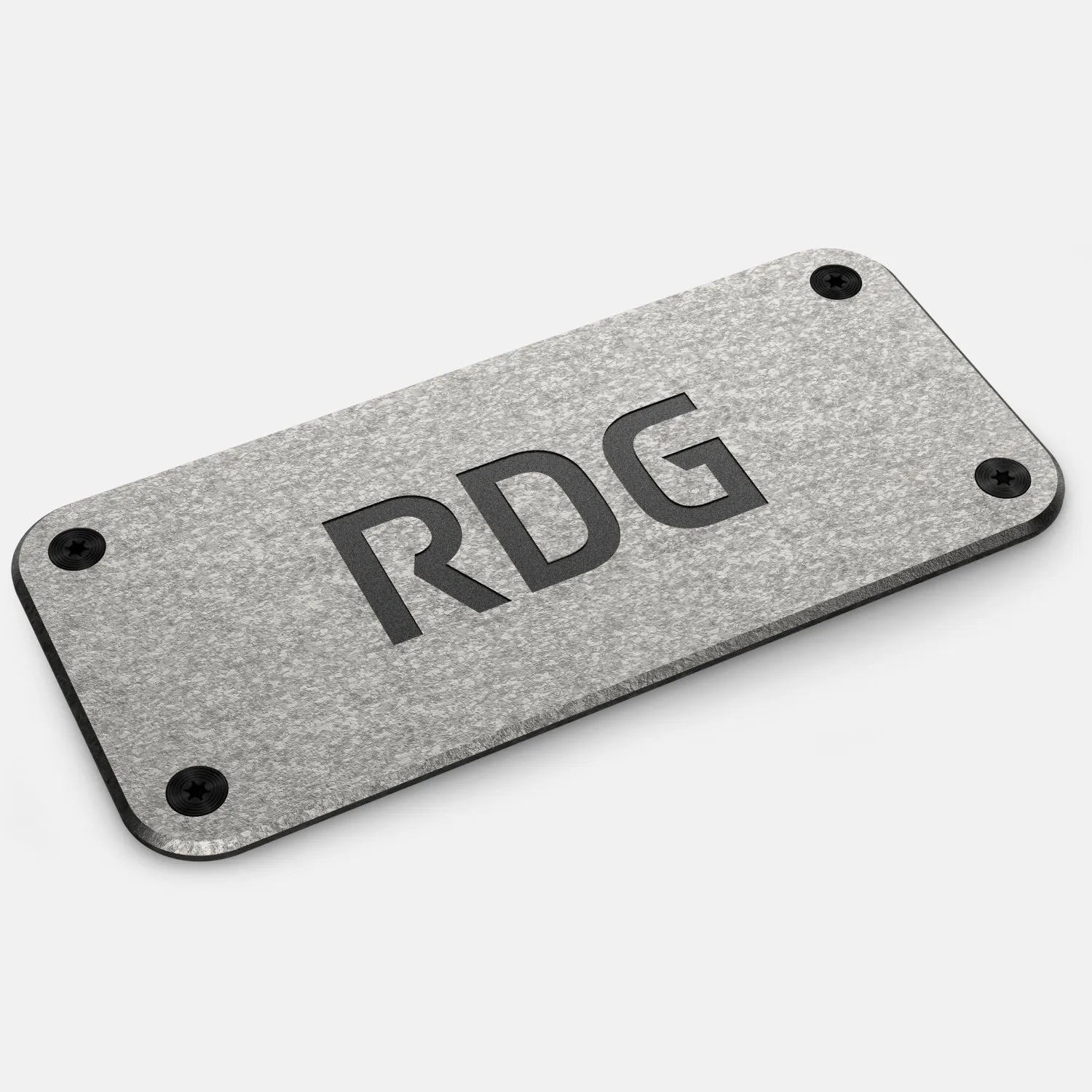 Personalized Logo Plate - Stonewashed Titanium