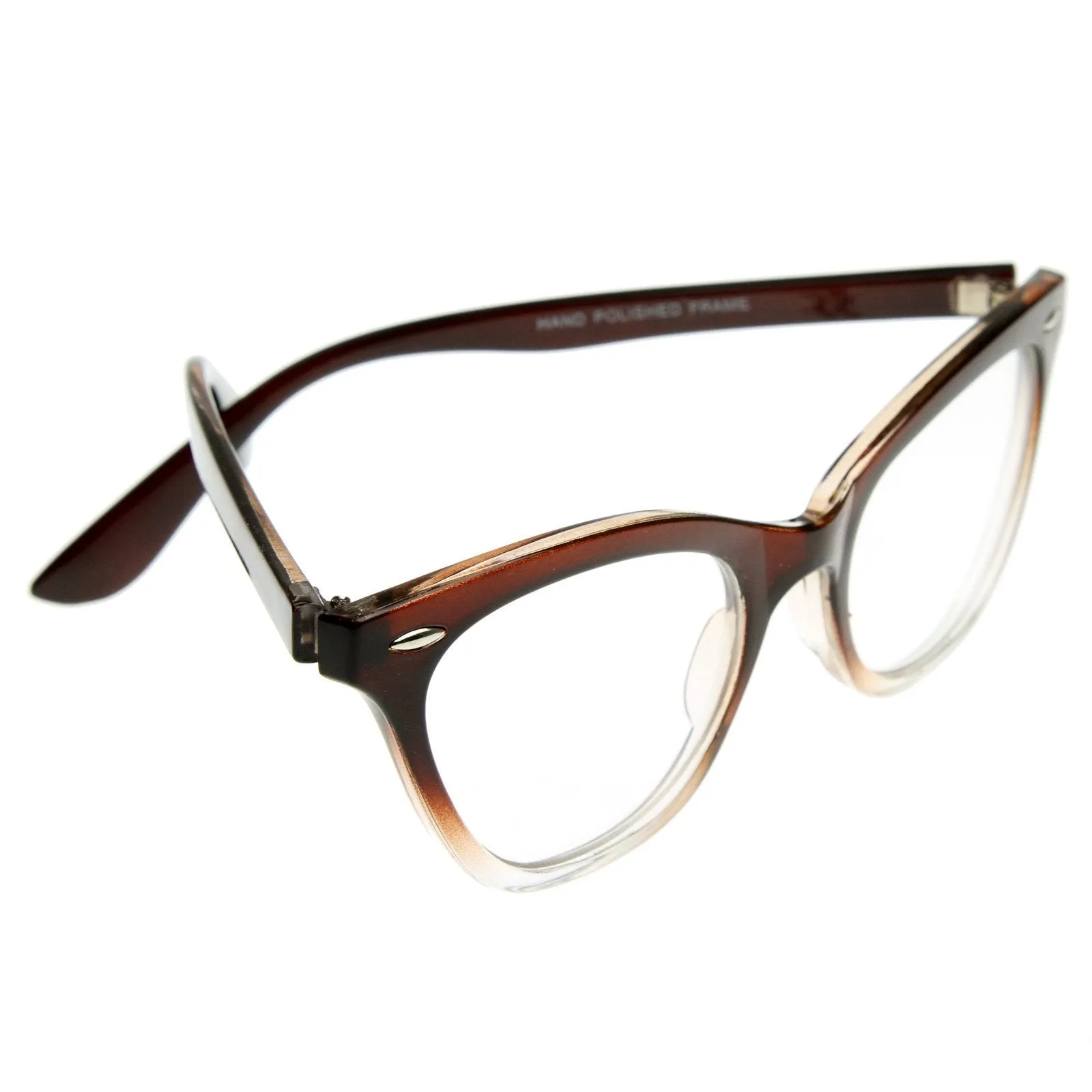 Retro 1950's RX Cat Eye Clear Lens Glasses