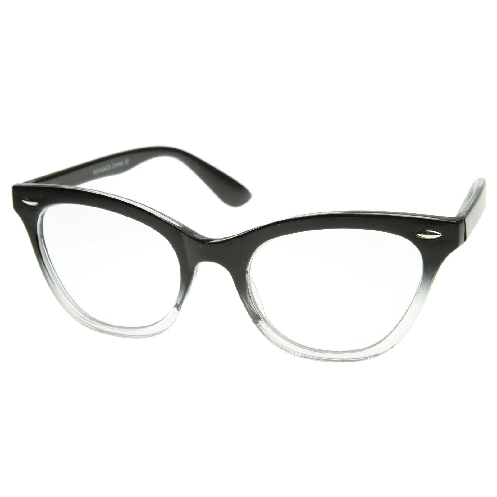 Retro 1950's RX Cat Eye Clear Lens Glasses